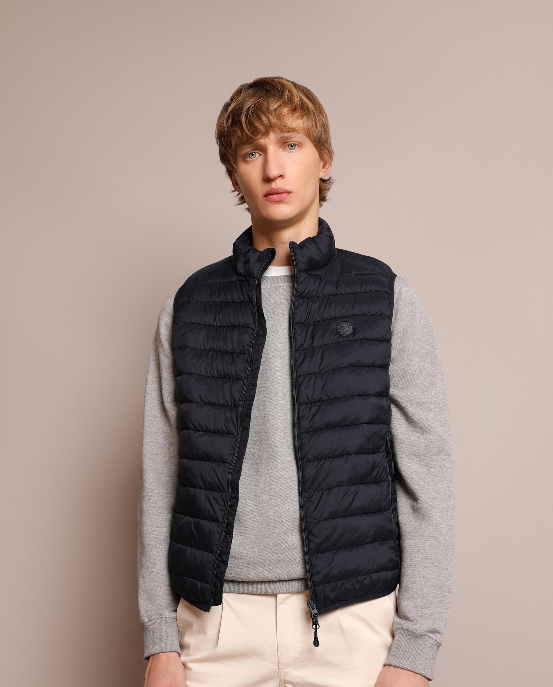 Chaleco de hombre water repellent con cremallera - Navy Navy-1