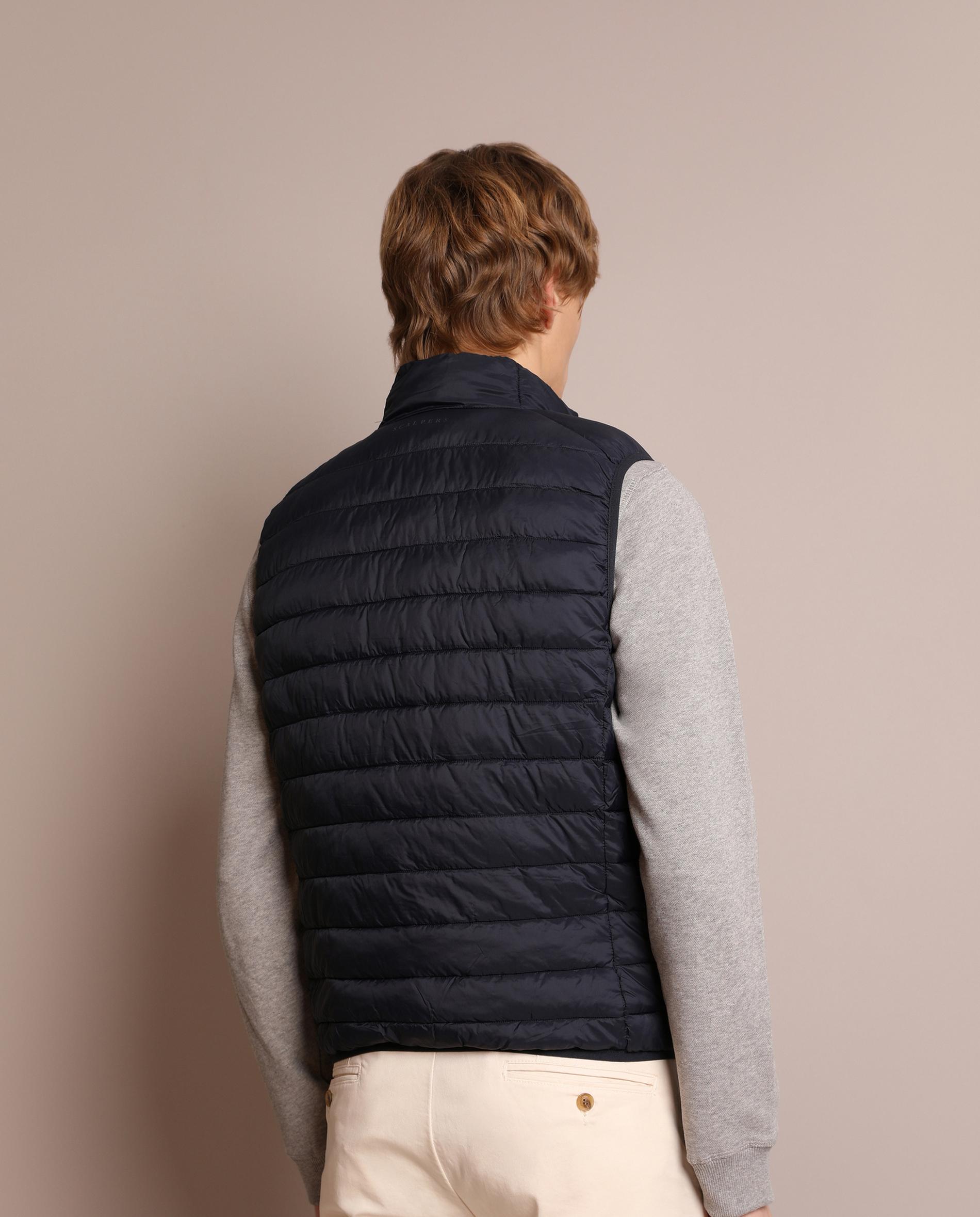 Chaleco de hombre water repellent con cremallera - Navy Navy-3