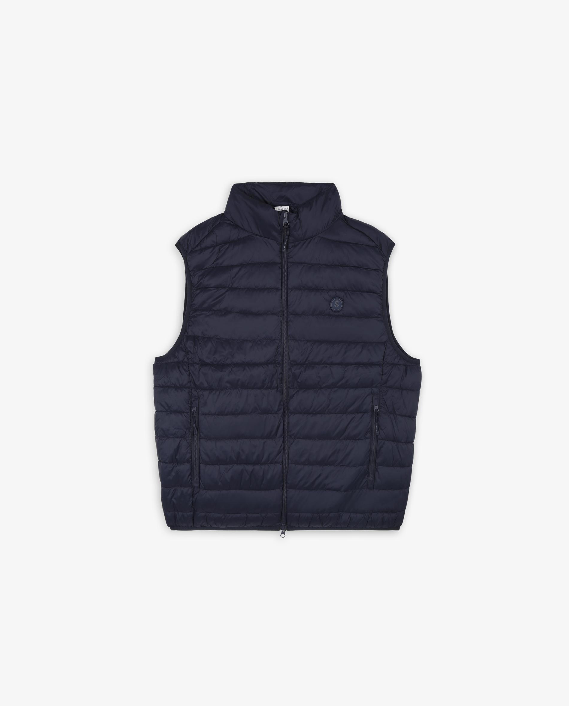Chaleco de hombre water repellent con cremallera - Navy Navy-5