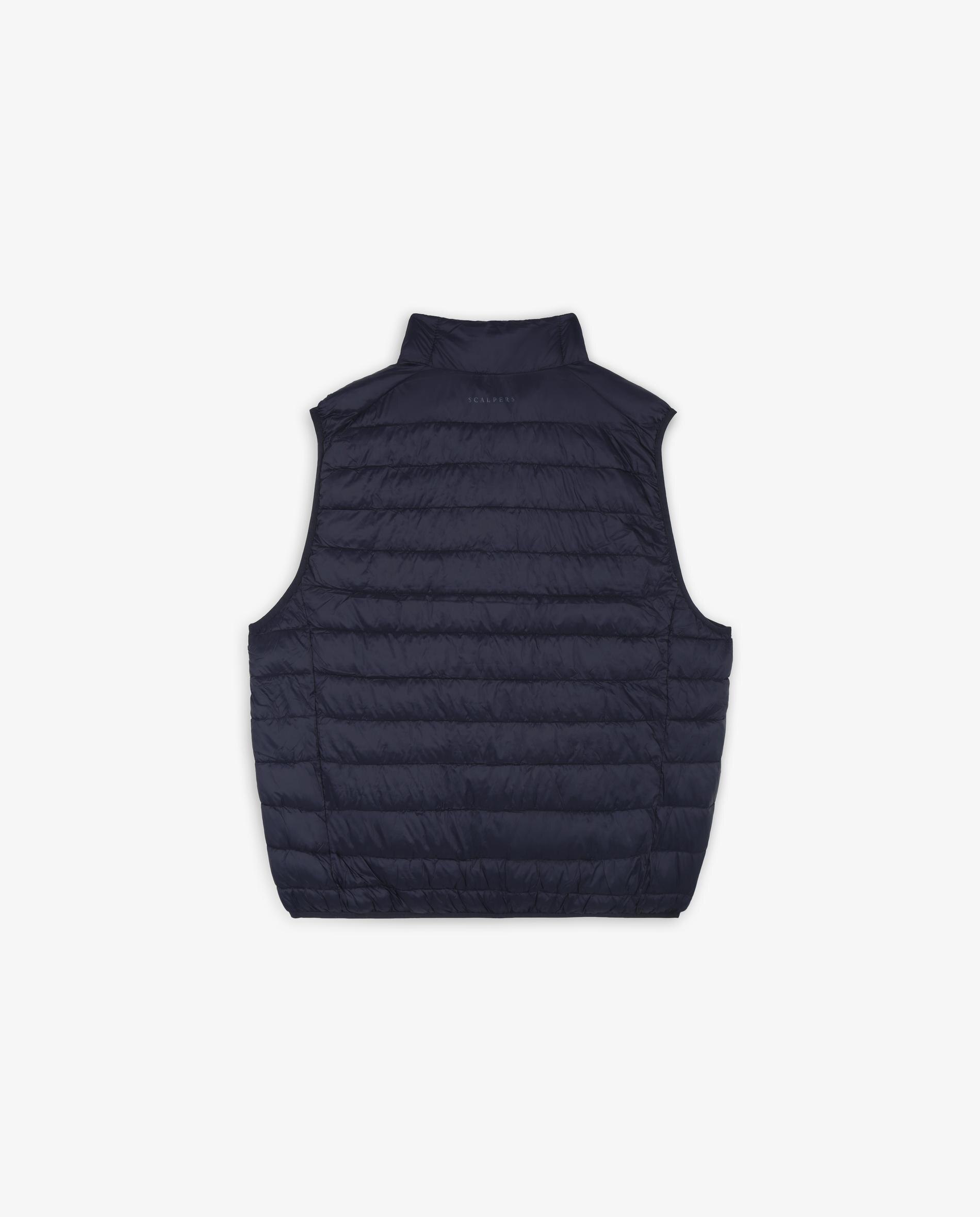 Chaleco de hombre water repellent con cremallera - Navy Navy-4