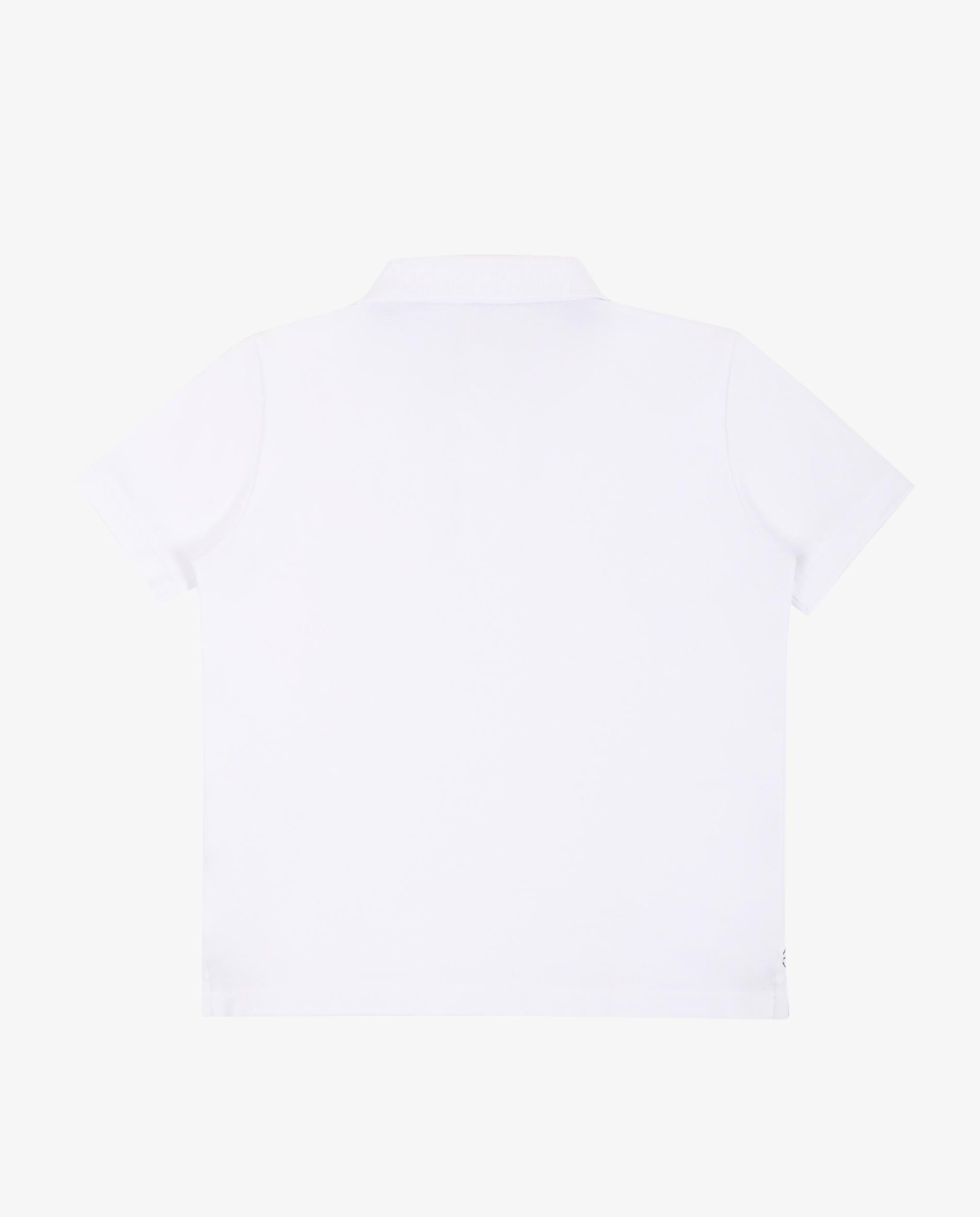 Polo de niño de manga corta con calavera bordada - Scalpers - Blanco Blanco-5