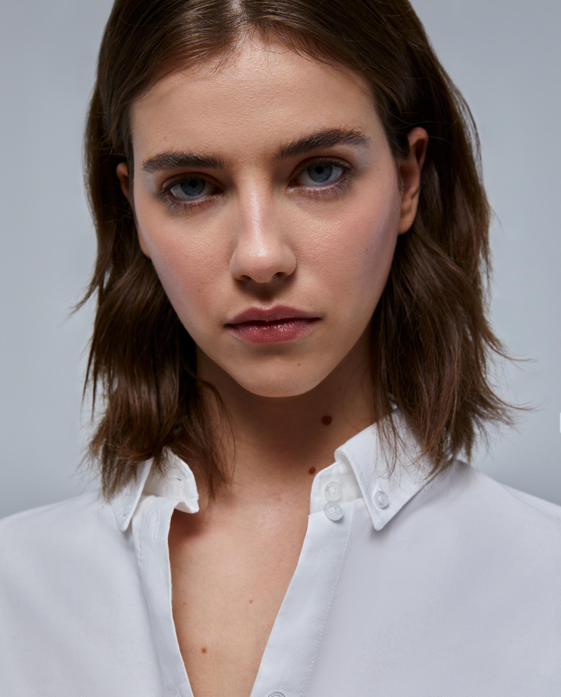 Imagen 3 de Camisa de mujer de algodón regular fit - Scalpers - Blanco Blanco