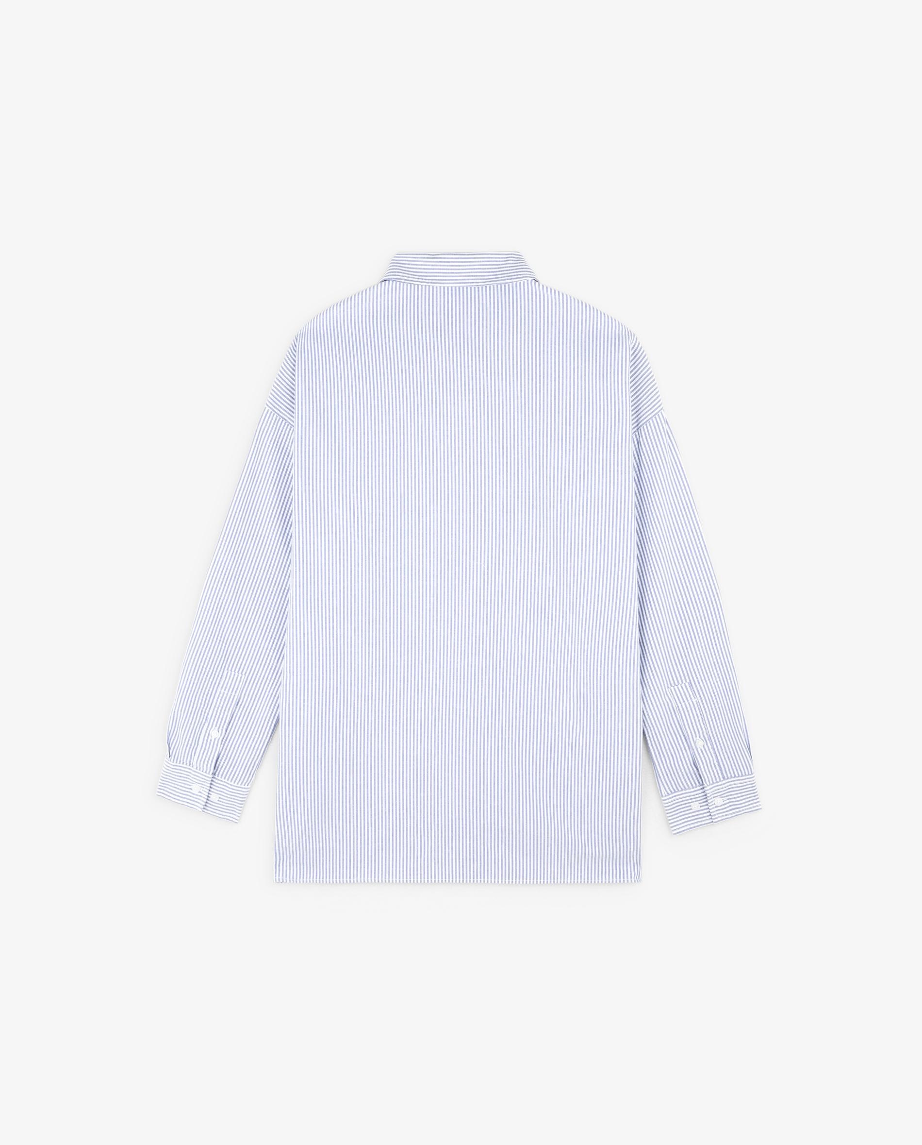 Imagen 6 de Camisa de mujer de algodón regular fit a rayas - Scalpers - Azul Azul