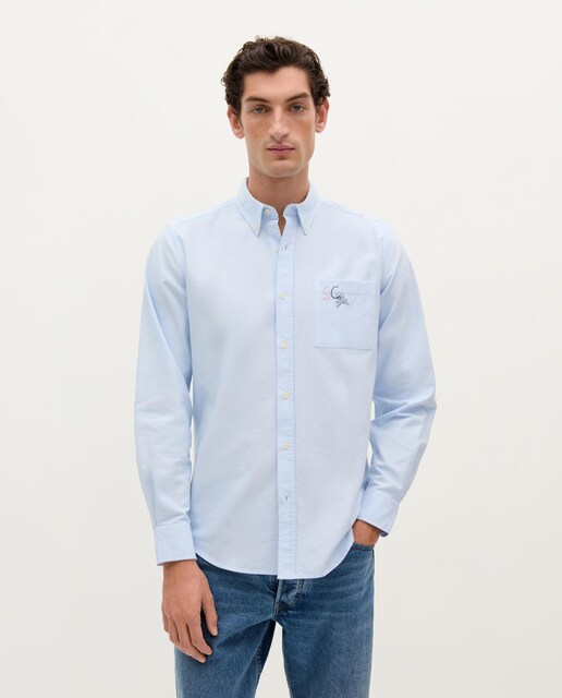 Imagen 0 de Camisa oxford de hombre regular fit de algodón