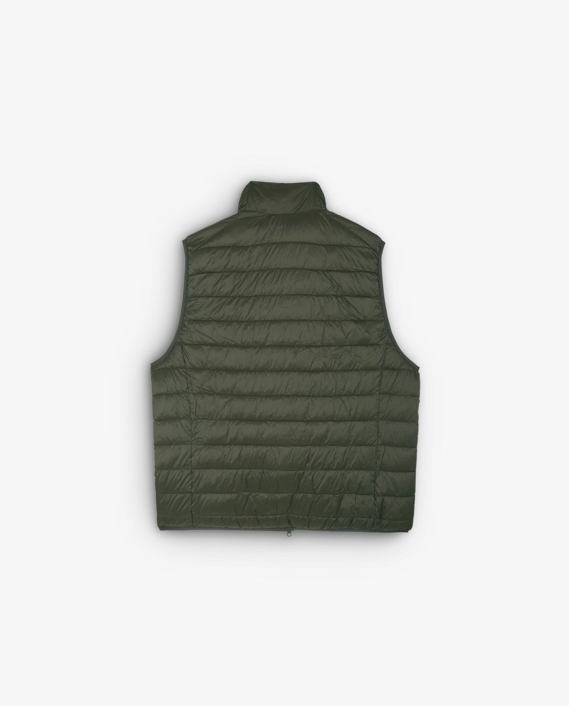 Chaleco de hombre water repellent con cremallera - Kaki Kaki-4