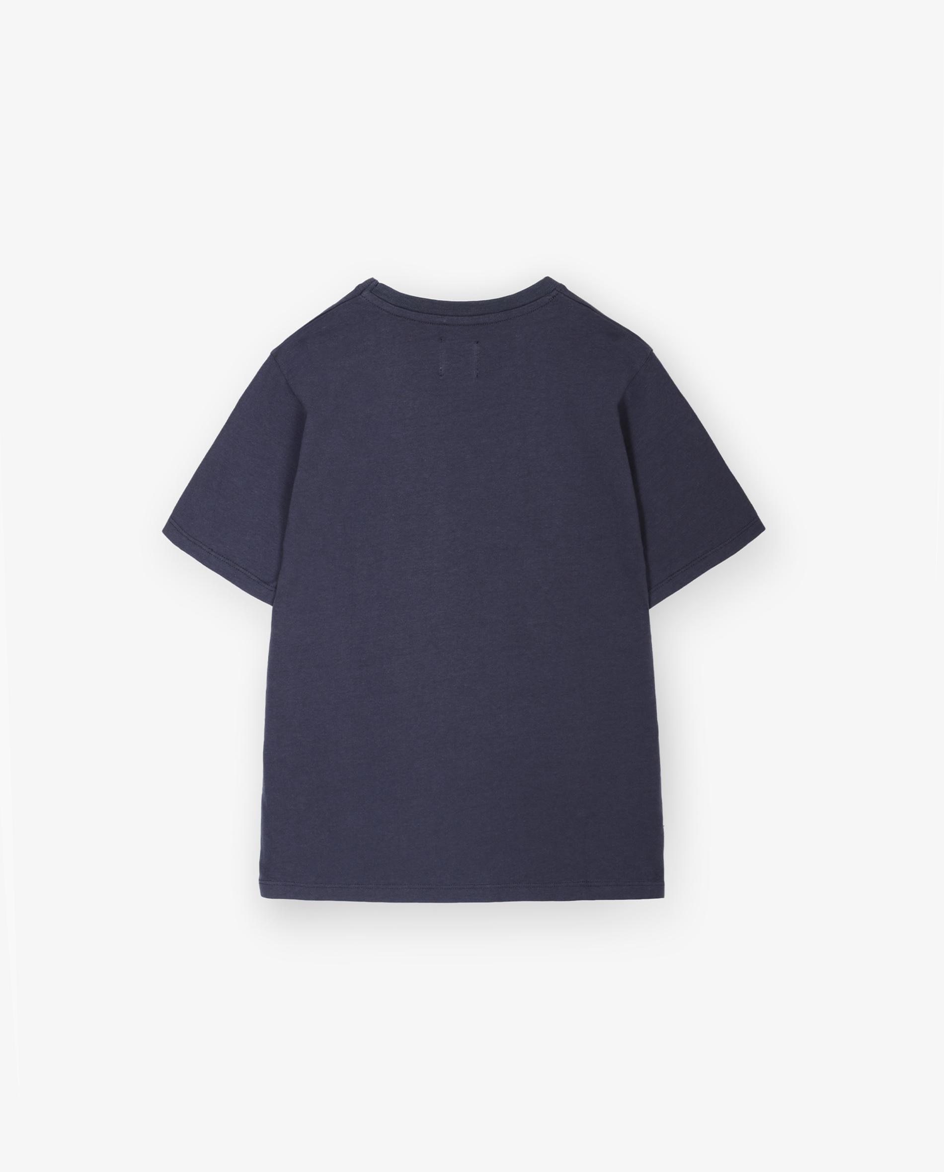 Camiseta de niño de manga corta y corte clásico - Scalpers - Azul marino Azul marino-5
