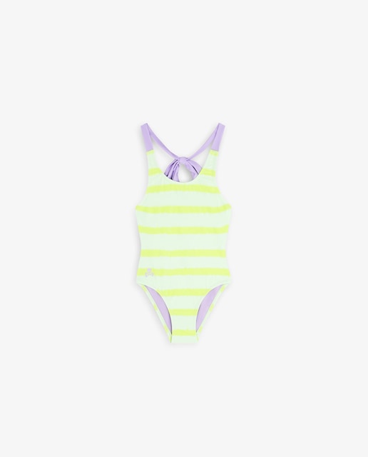 Imagen 0 de Bañador de niña de tejido técnico con estampado