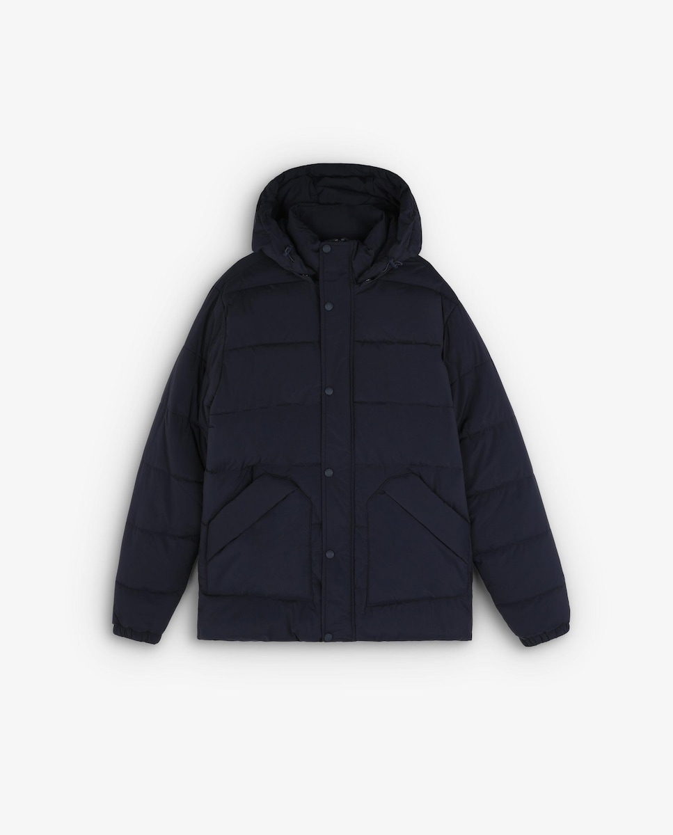 Parka Azul Scalpers Parka Hombre Chaqueta Caqui Con Diseño Militar