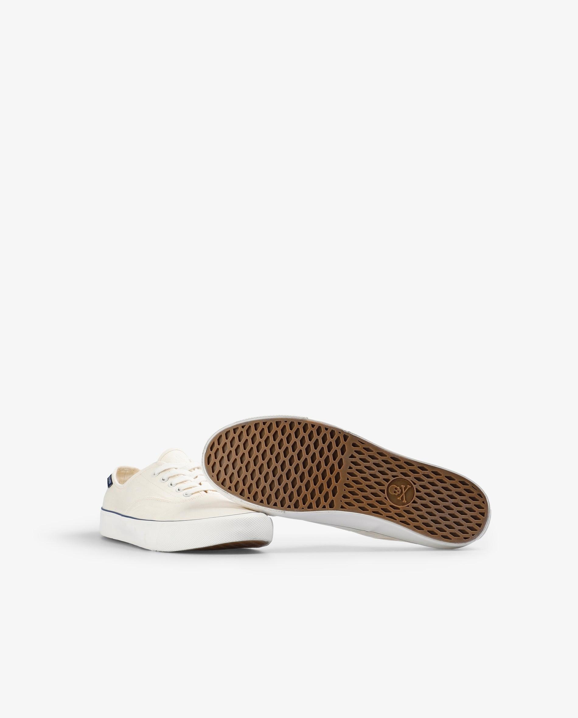 Zapatillas deportivas de hombre bajas de lona con cordones - Scalpers - Blanco Blanco-4