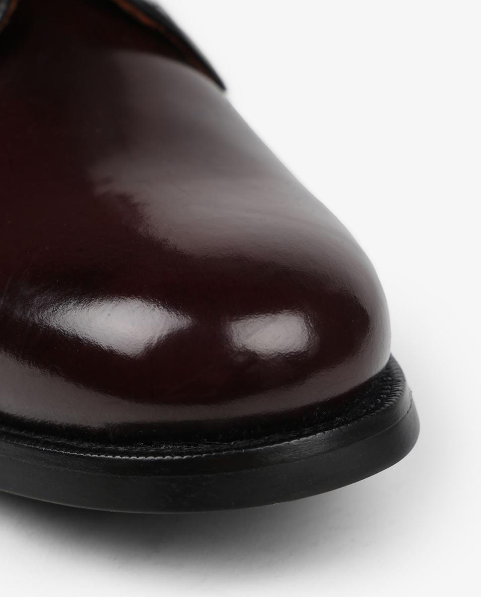 Zapatos de cordones de hombre de piel con suela de goma - Scalpers - Burdeos Burdeos-5