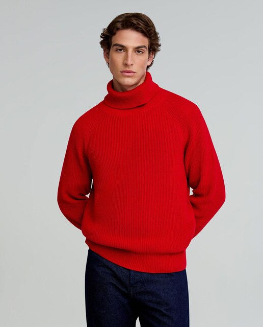 Imagen 0 de Jersey de hombre regular fit con cuello vuelto