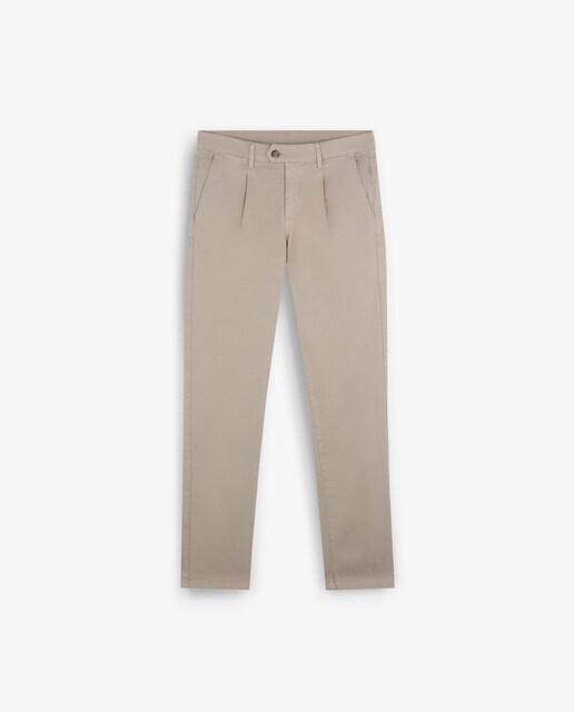 Imagen 0 de Pantalones chinos de hombre corte slim y cierre de cremallera y botón