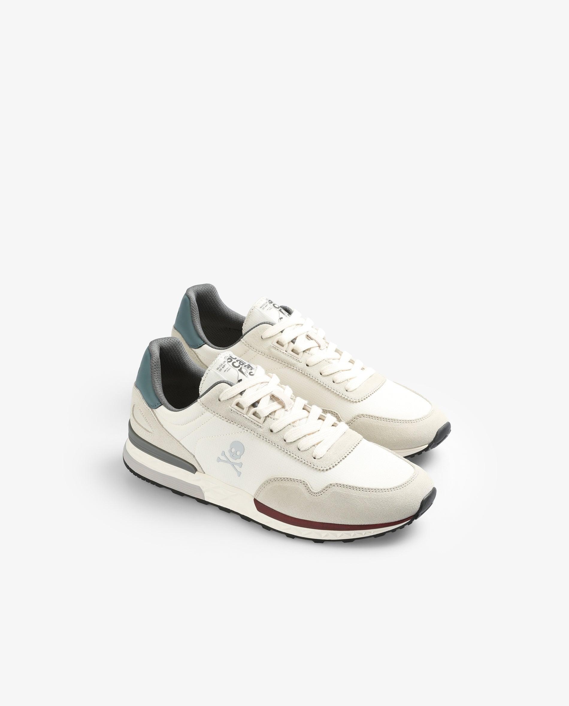 Zapatillas deportivas de hombre con detalle de etiqueta en la lengüeta - Scalpers - Blanco Blanco-3