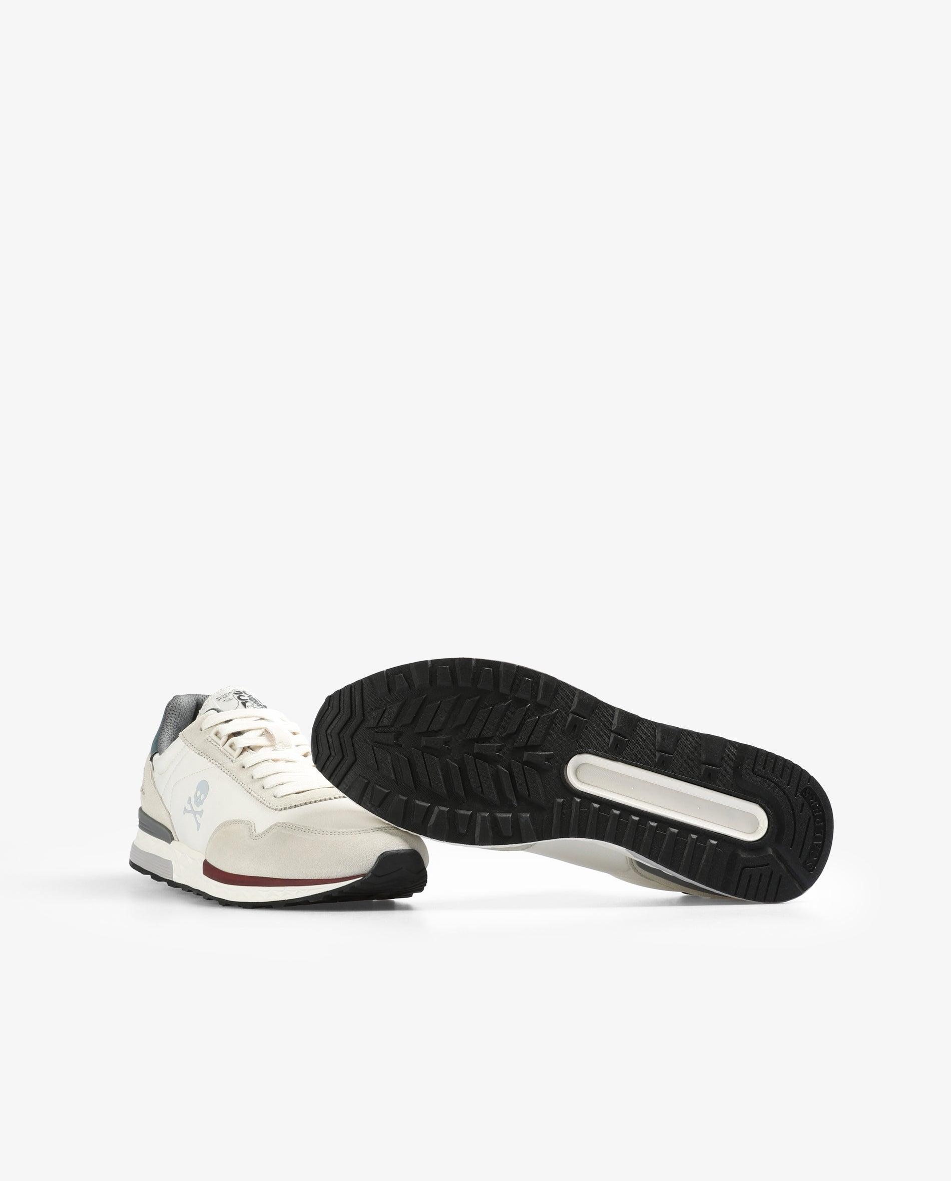 Zapatillas deportivas de hombre con detalle de etiqueta en la lengüeta - Scalpers - Blanco Blanco-4