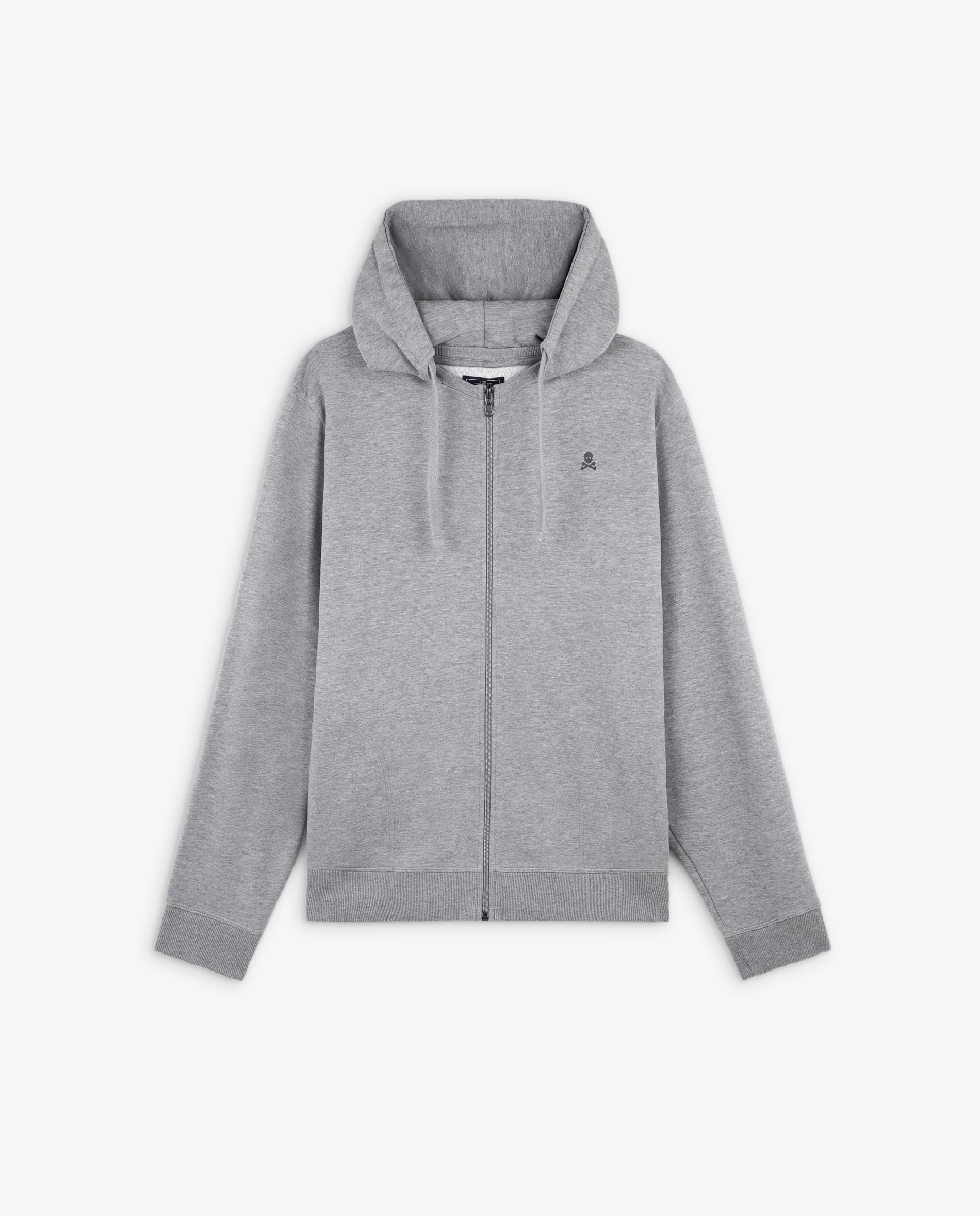 Sudadera de hombre con capucha y cierre de cremallera - Scalpers - Gris Gris-4
