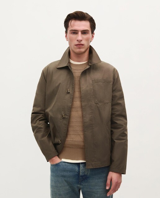 Imagen 0 de Sobrecamisa de hombre regular fit con cierre abotonado