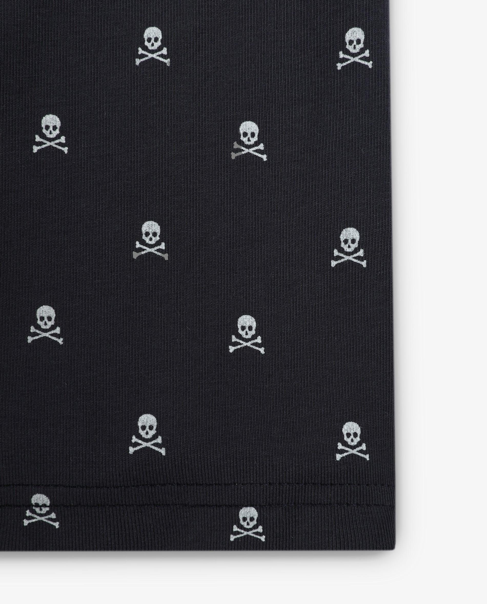 Bóxer de punto de hombre de algodón elástico con calaveras - Scalpers - Azul marino Azul marino-3