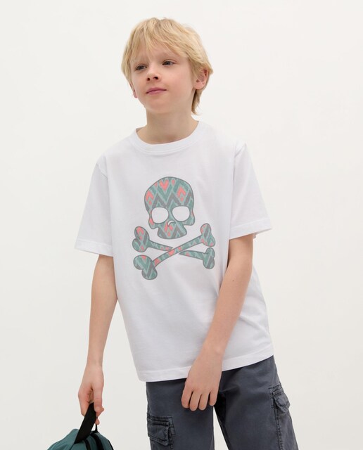 Imagen 0 de Camiseta de niño de algodón de manga corta