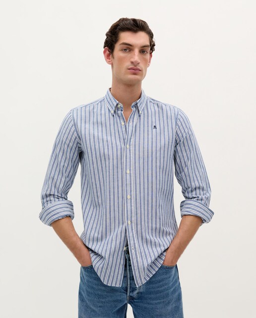 Imagen 0 de Camisa de hombre regular fit de rayas