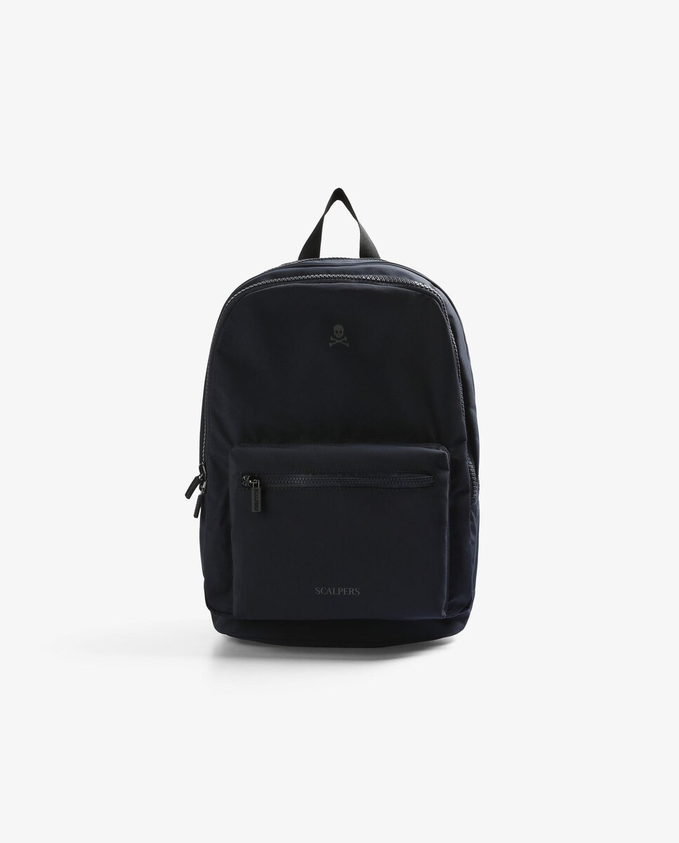 Mochila de hombre con asas ajustables y cierre de cremallera Única Azul  marino