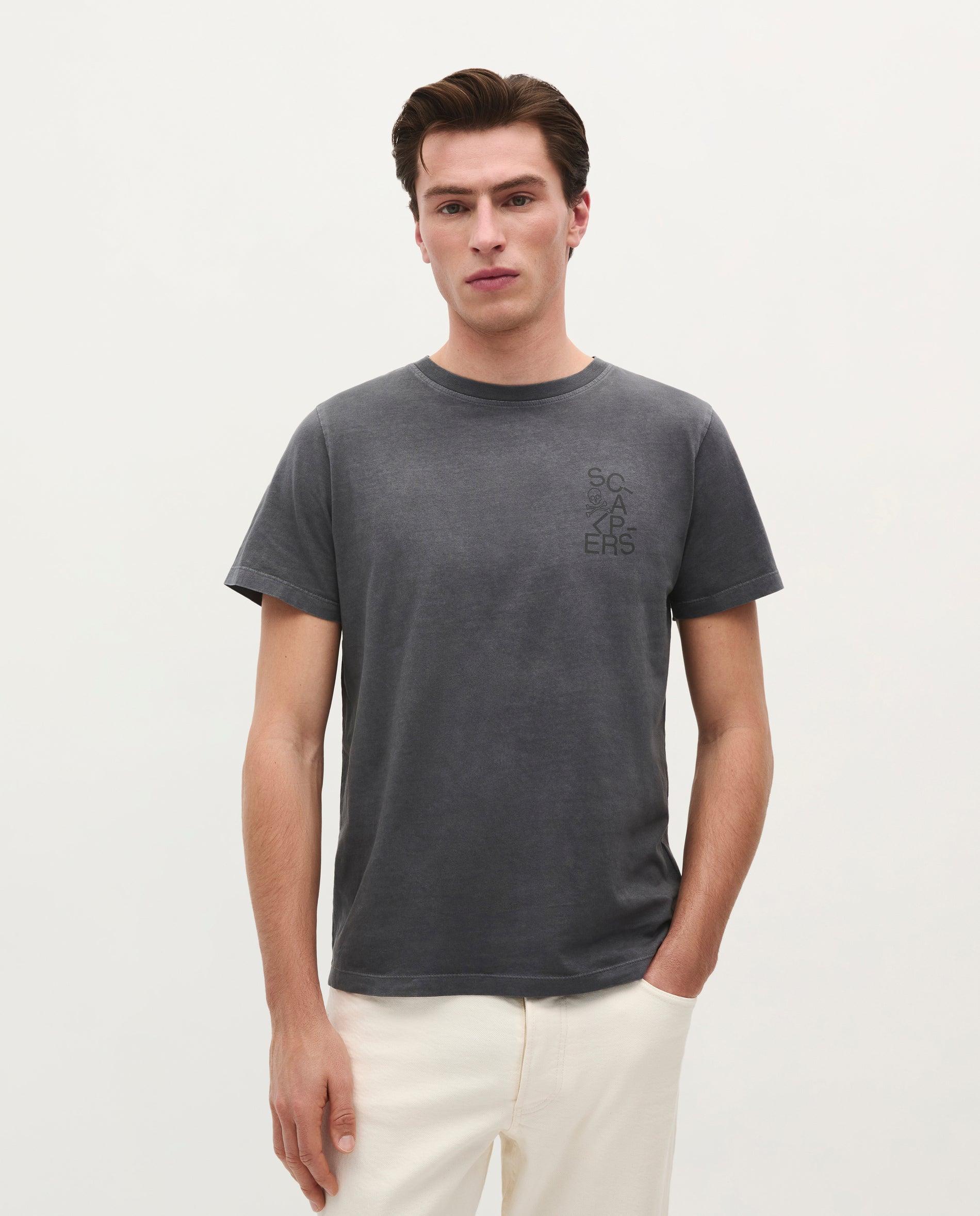 Camiseta de hombre de algodón de manga corta