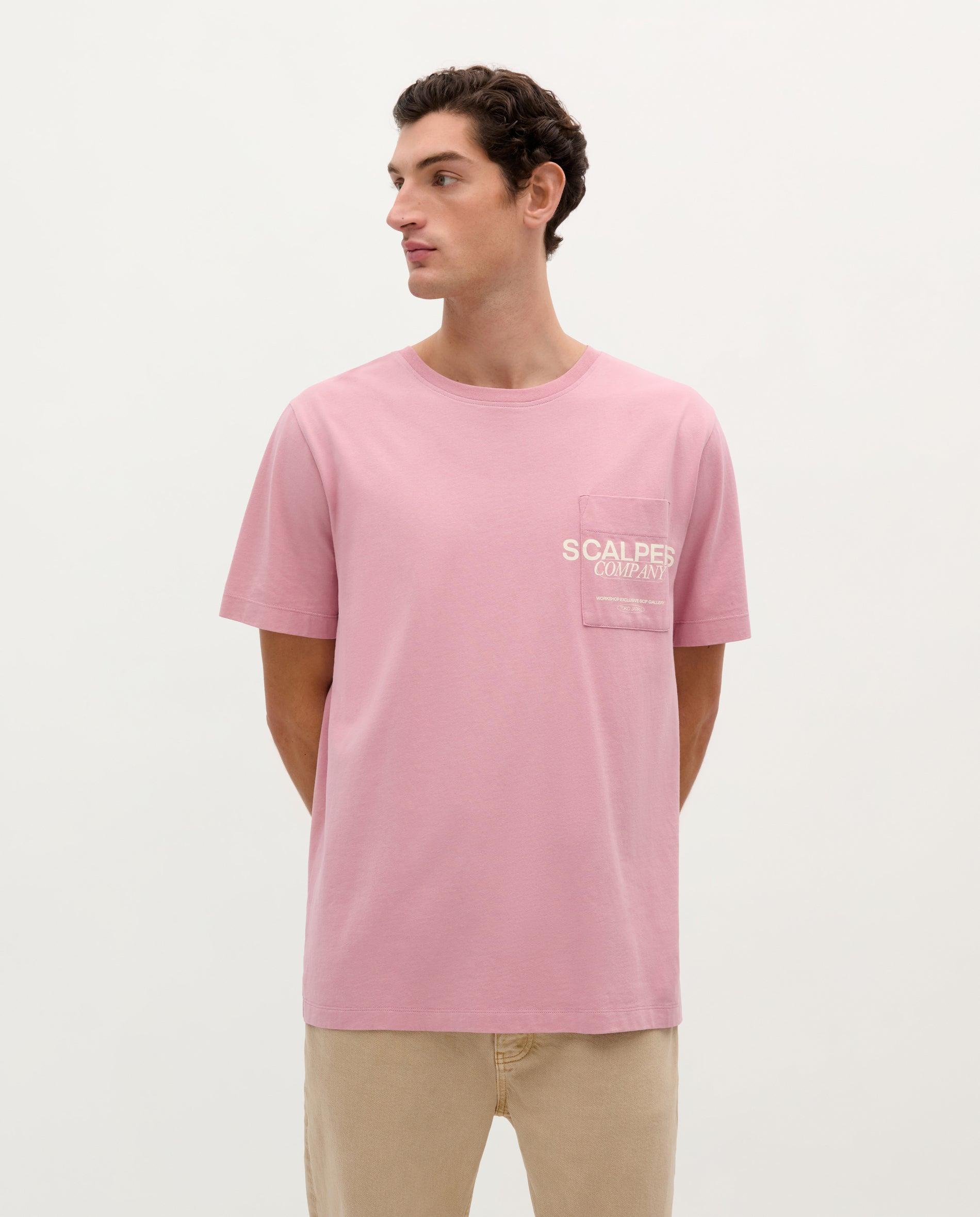 Camiseta de hombre de algodón con bolsillo