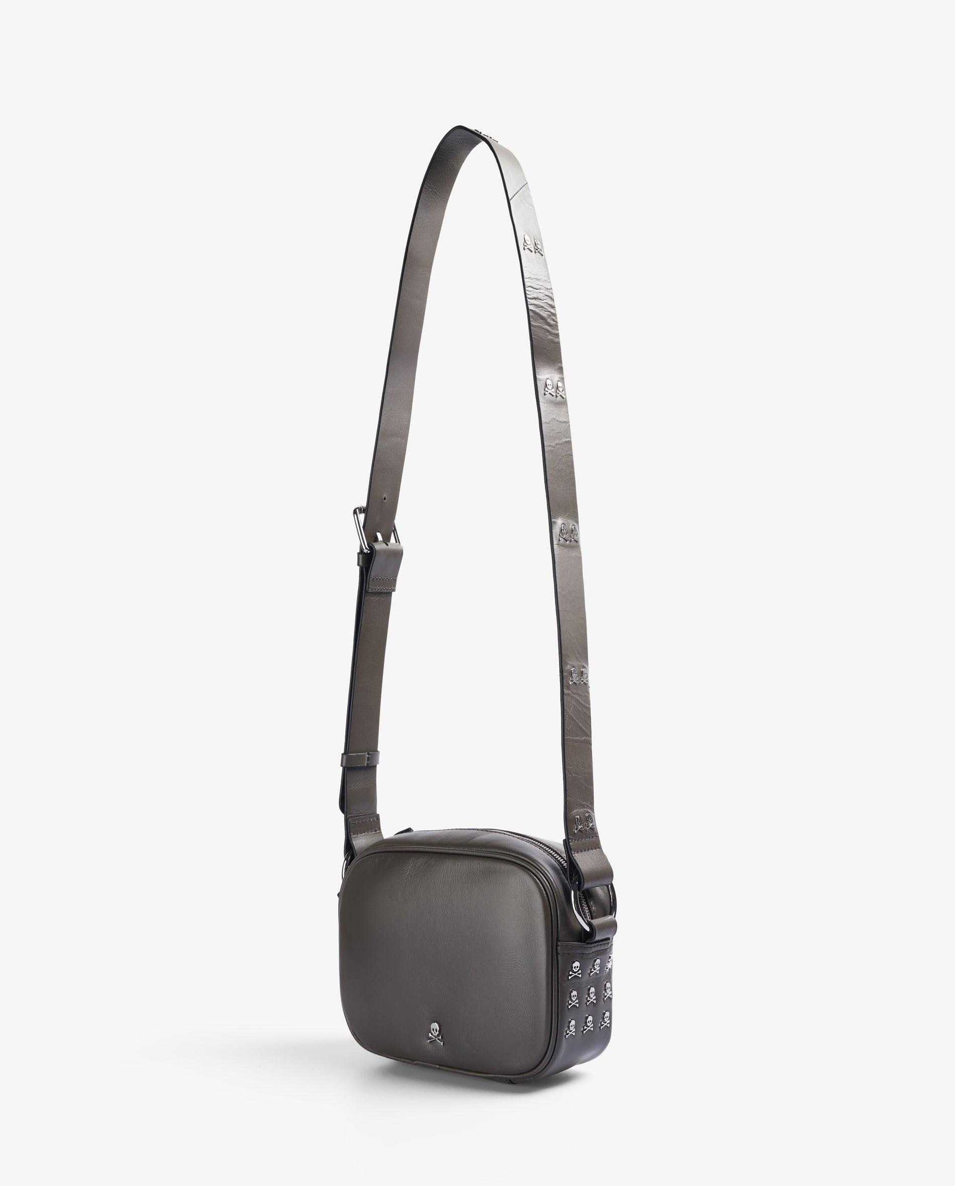 Bolso de hombro pequeño NEW SKULL BAG negro - Scalpers - Gris oscuro Gris oscuro-2