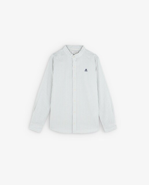 Imagen 0 de Camisa de niño de algodón de rayas