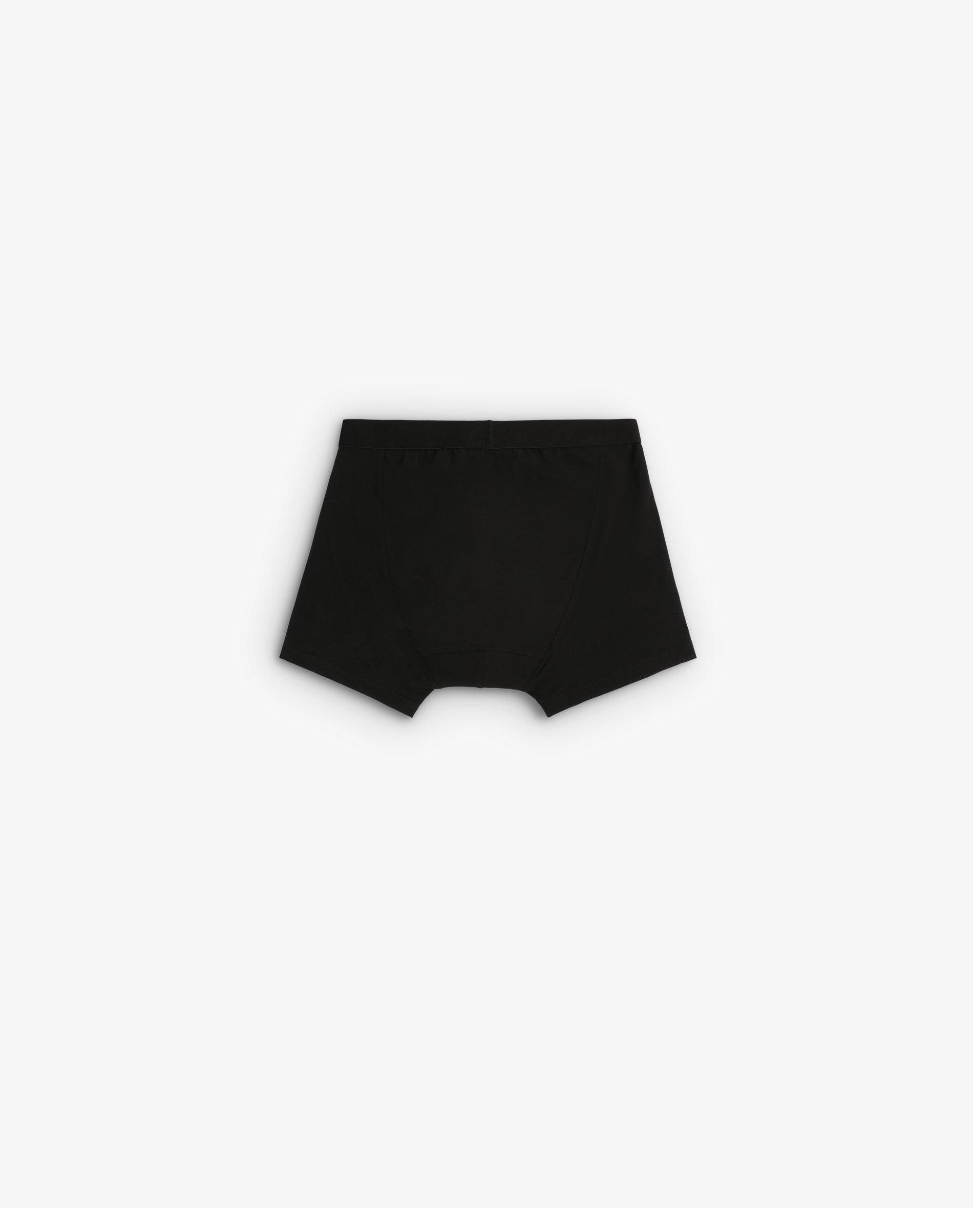 Bóxer de punto de hombre de algodón liso - Scalpers - Negro Negro-2