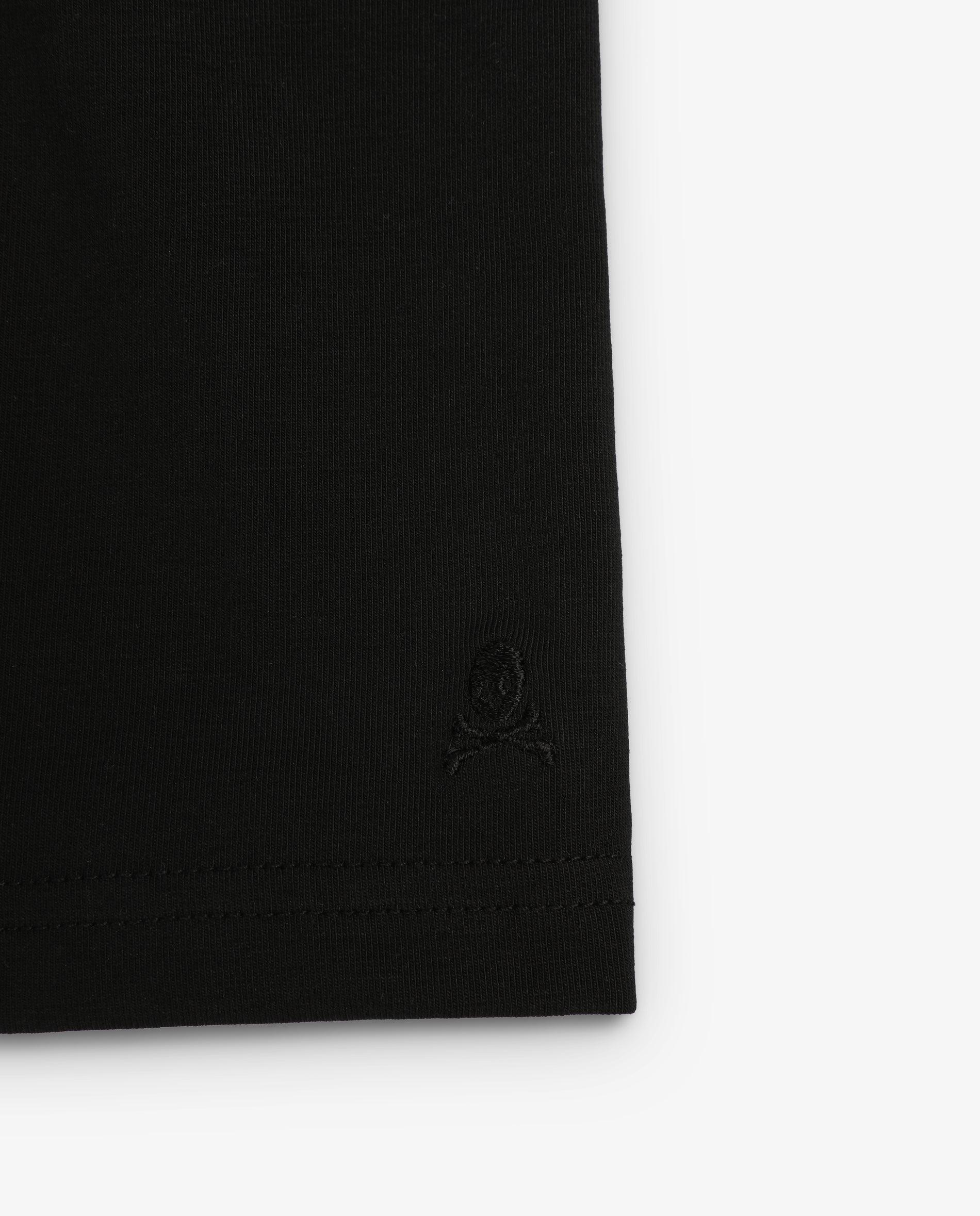 Bóxer de punto de hombre de algodón liso - Scalpers - Negro Negro-3