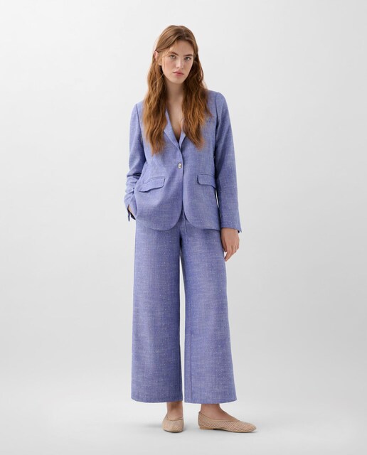 Imagen 0 de Pantalones rectos de mujer regular fit con cordón ajustable