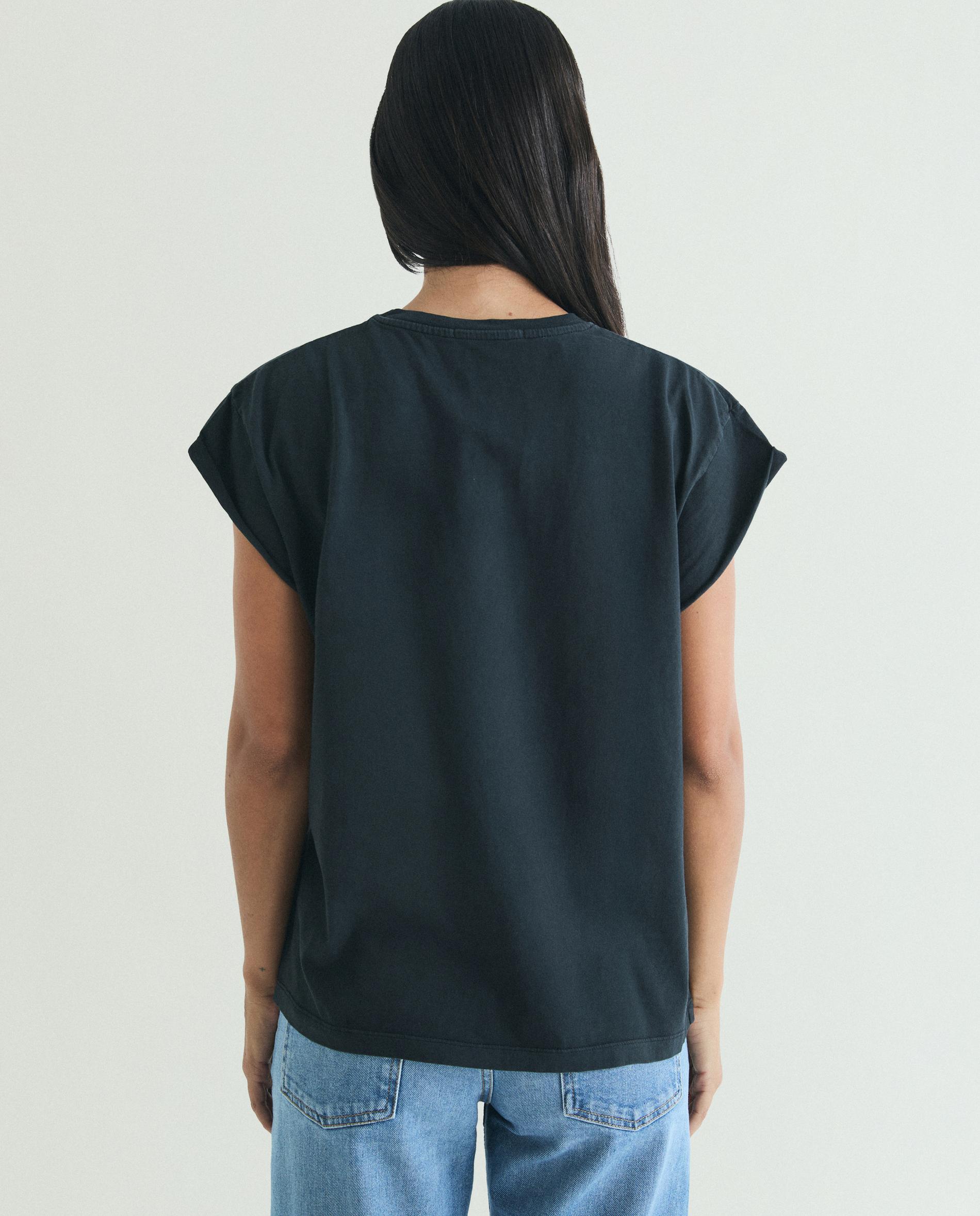 Imagen 2 de Camiseta de mujer 100% algodón de manga corta - Scalpers - Negro Negro