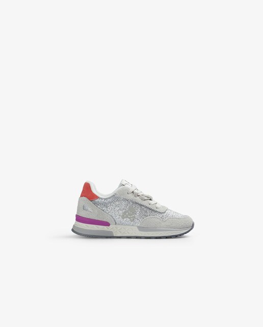 Imagen 0 de Zapatillas deportivas de niño con cordones y purpurina