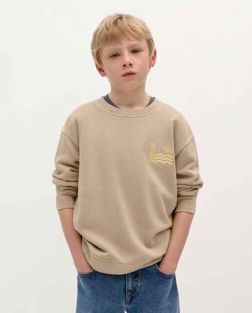Imagen 0 de Sudadera de niño de algodón con estampados