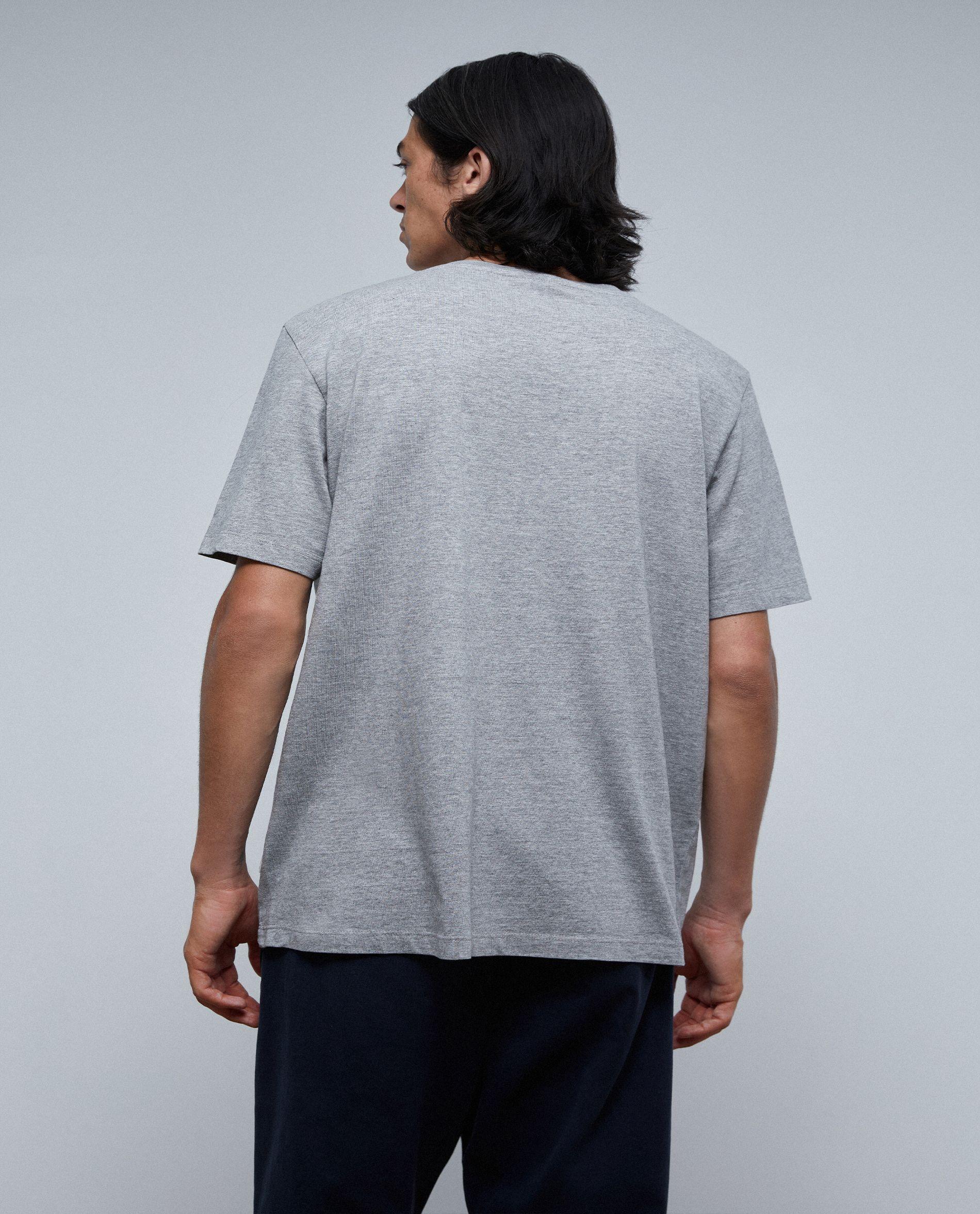 Camiseta de manga corta de hombre básica relaxed fit - Scalpers - Gris Gris-2