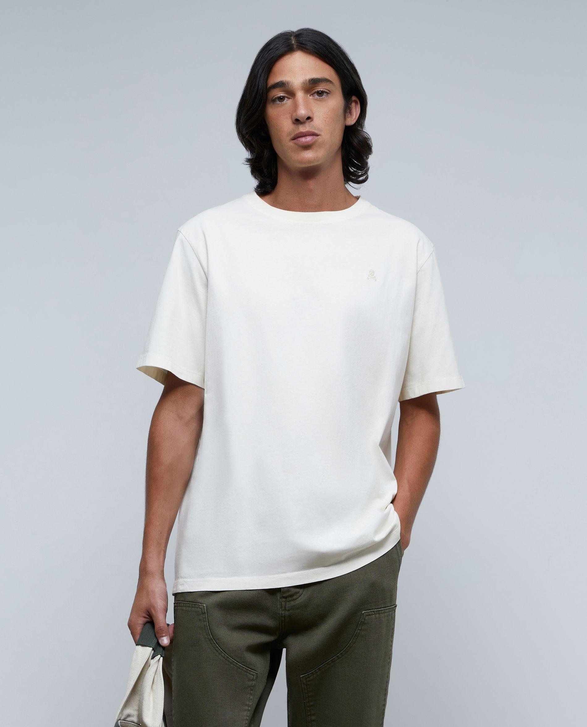 Camiseta de manga corta de hombre básica relaxed fit - Scalpers - Crudo Crudo-1