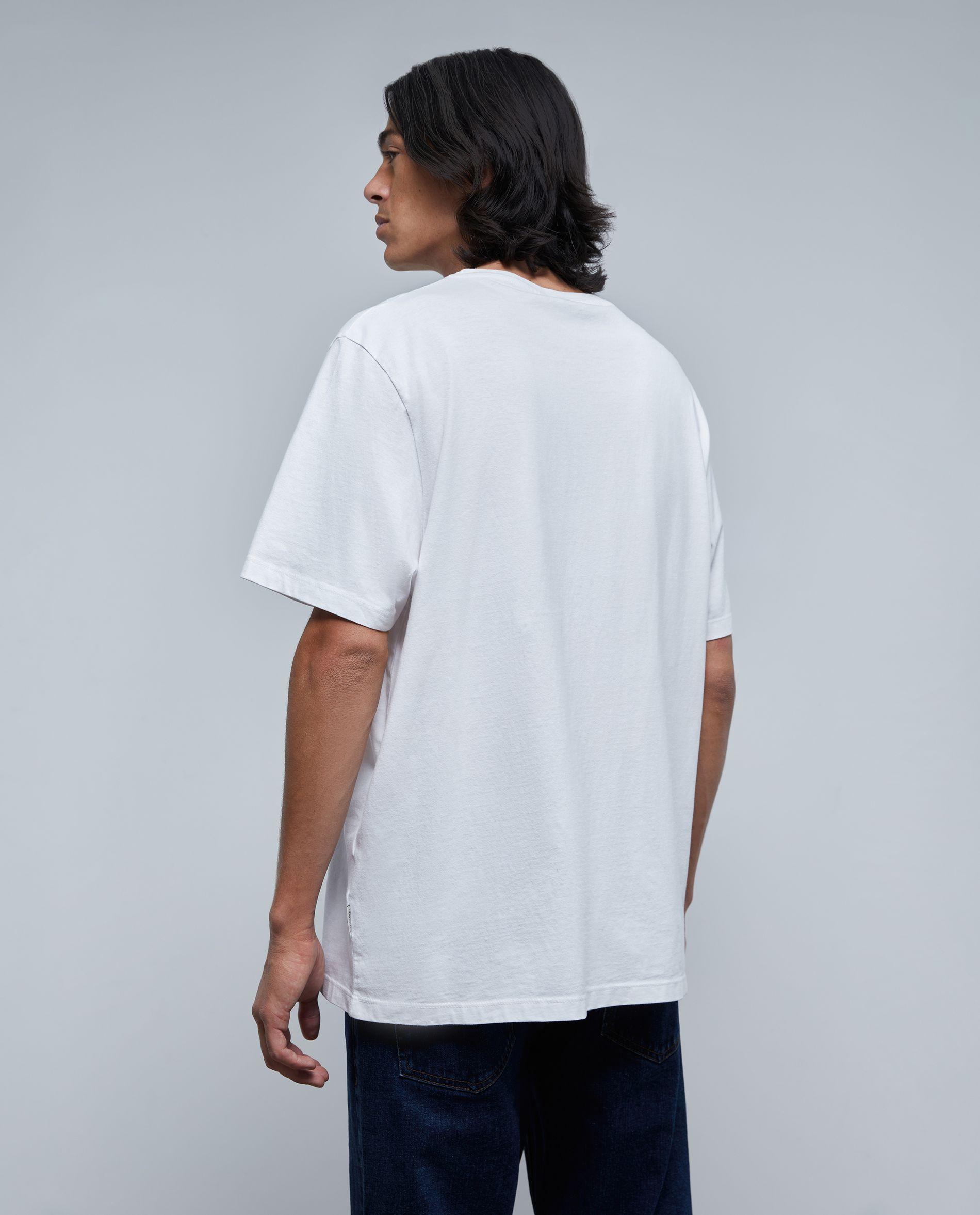 Camiseta de manga corta de hombre básica relaxed fit - Scalpers - Blanco Blanco-2