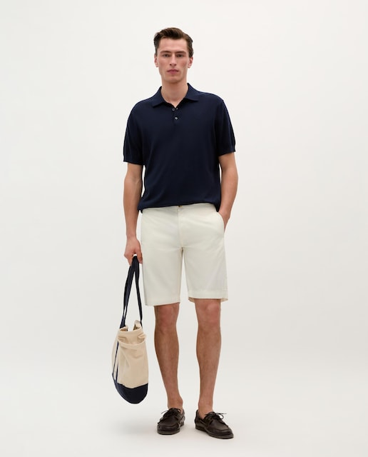 Bermudas de hombre de algodón con bolsillos inclinados