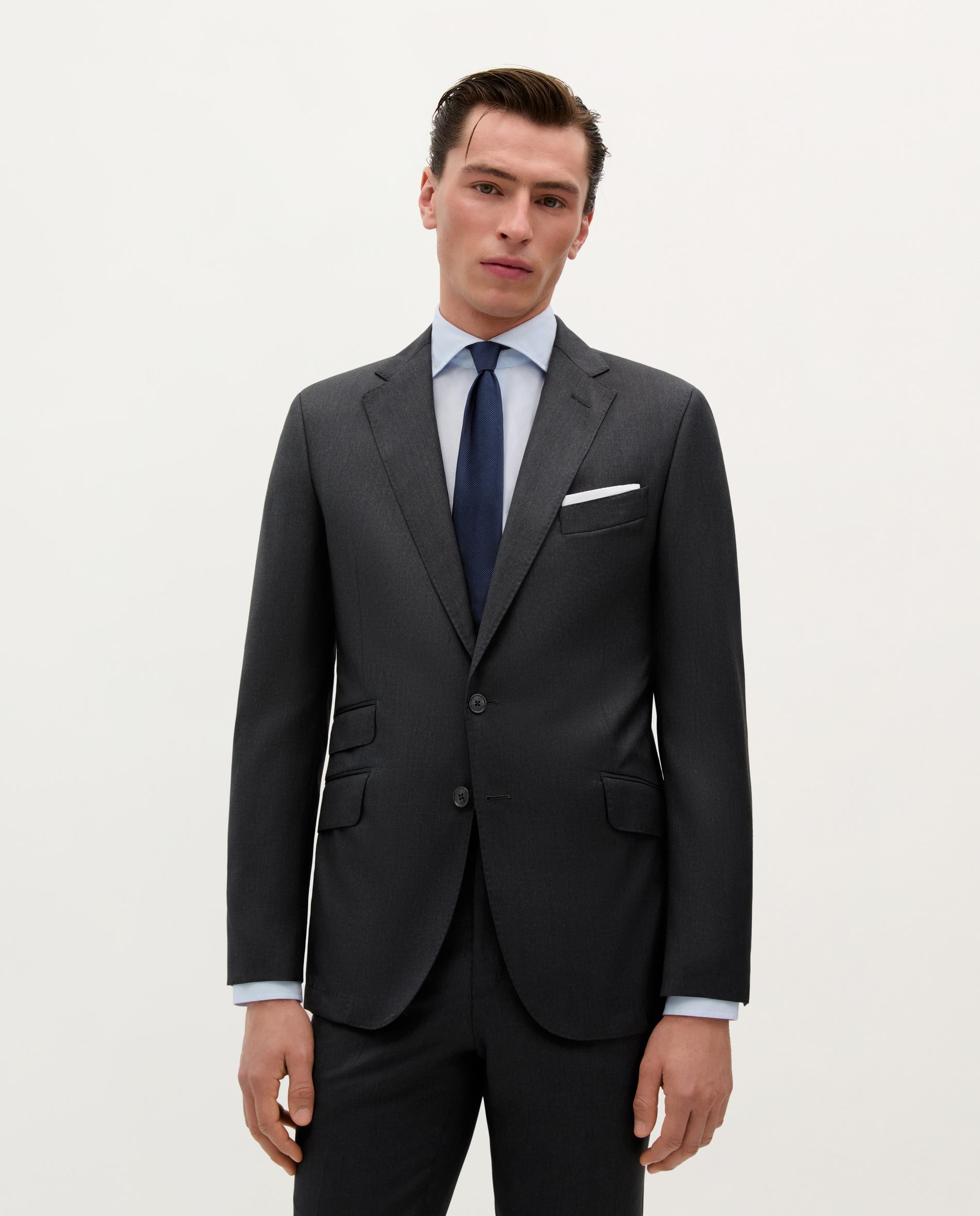 Imagen 0 de Blazer de hombre regular fit de lana Grafito