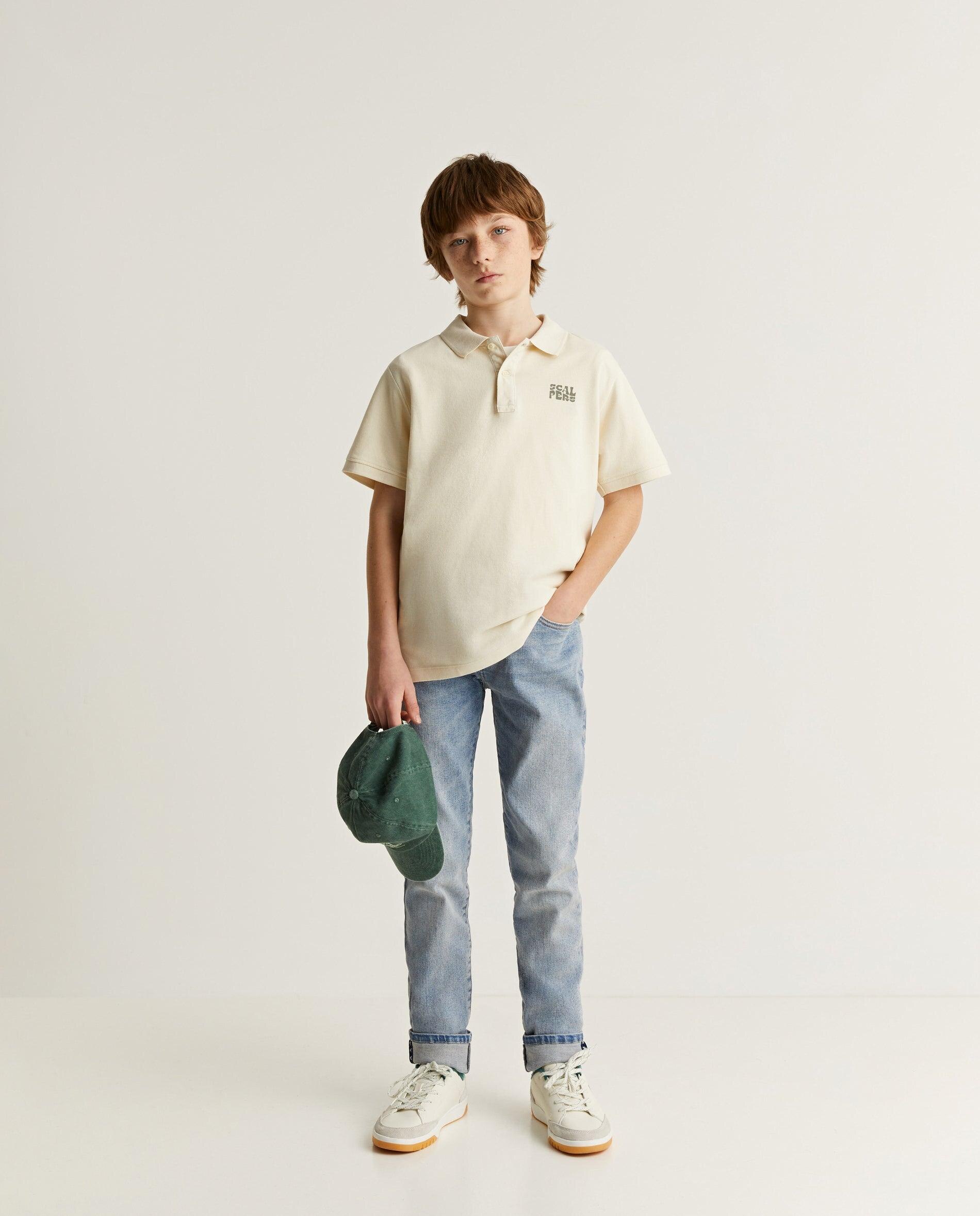 Polo blanco cheap niño zara