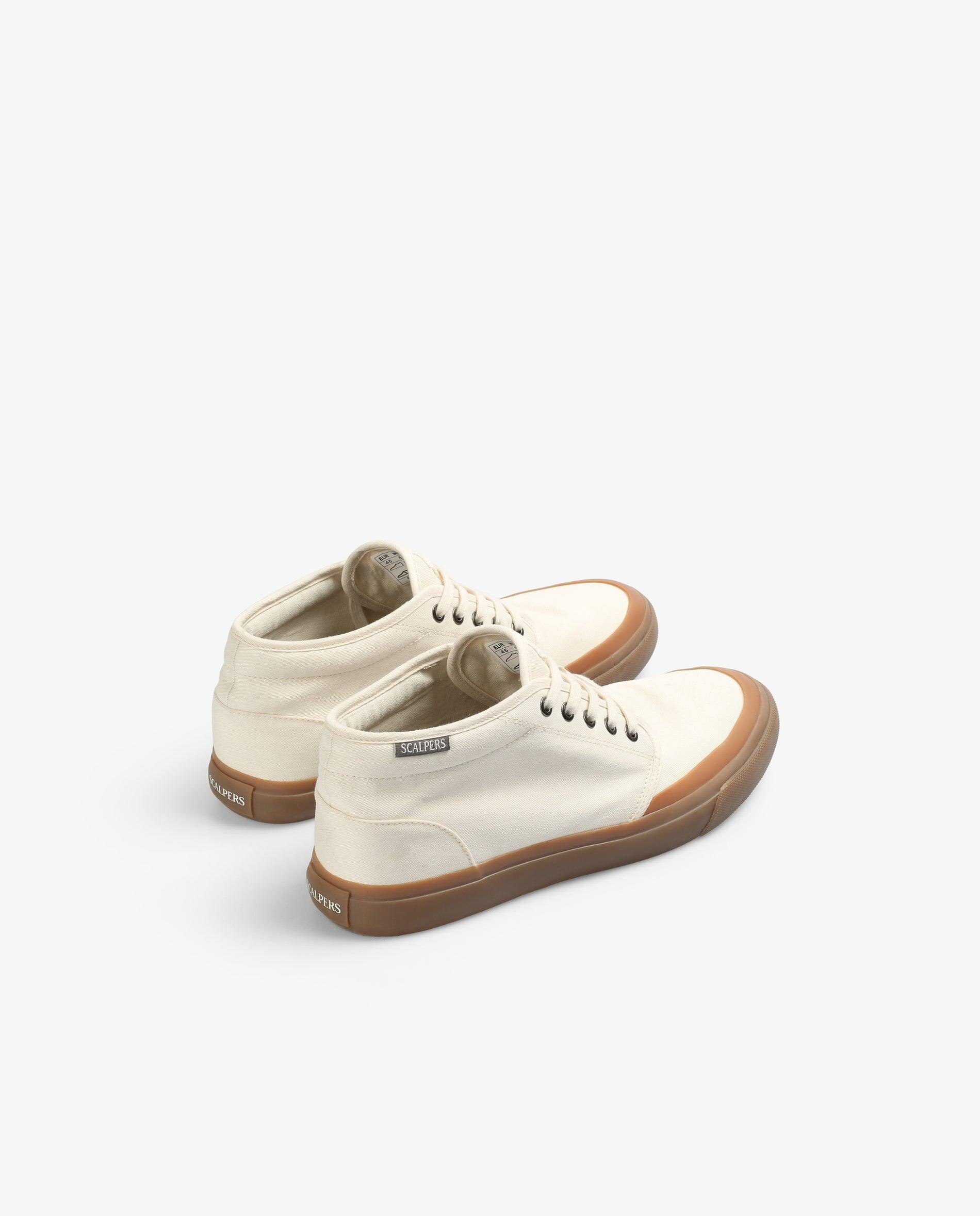 Sapatilhas Desportivas Altas com Atacadores Bege-3
