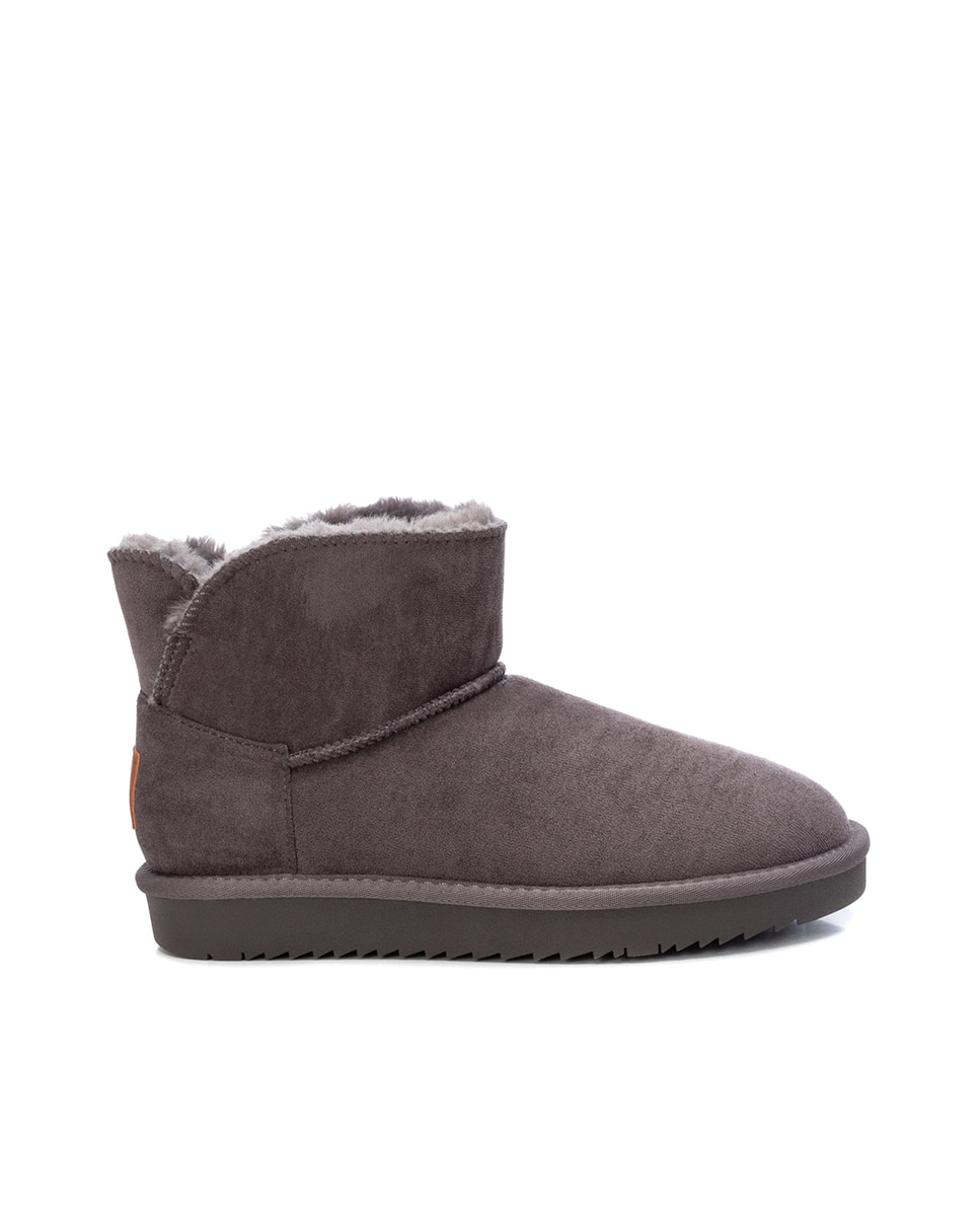 Botines con pelo de mujer con pelo interior - Xti - Gris Gris-1
