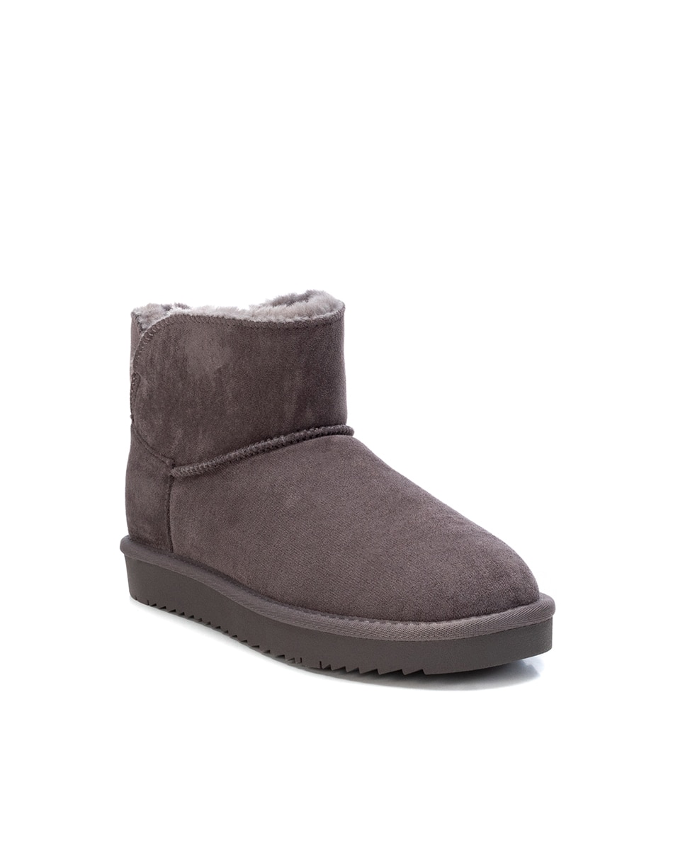 Botines con pelo de mujer con pelo interior - Xti - Gris Gris-2