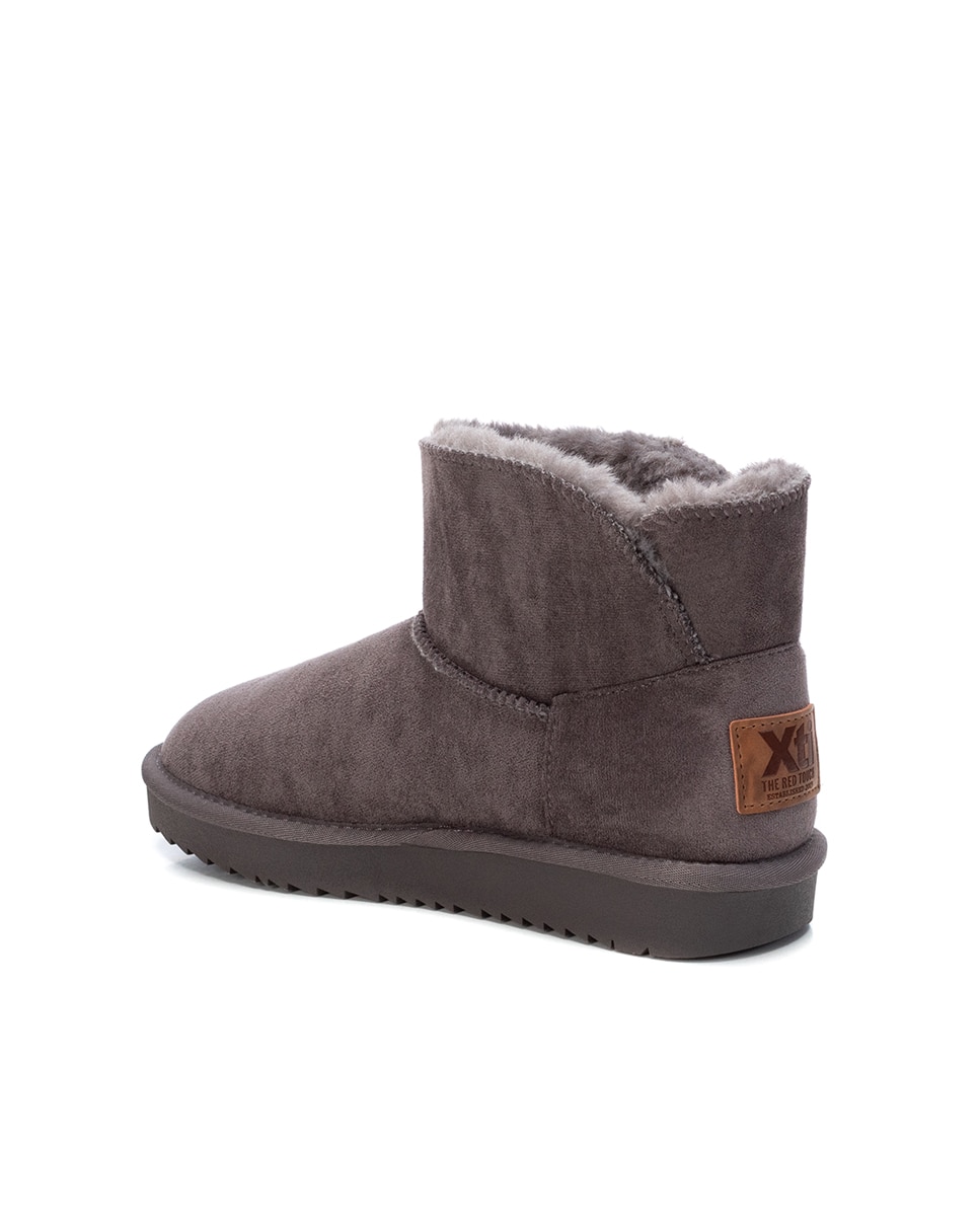 Botines con pelo de mujer con pelo interior - Xti - Gris Gris-3