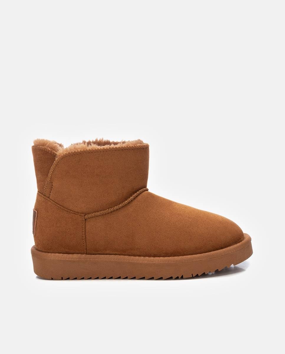 Imagen 0 de Botines con pelo de mujer con pelo interior Camel