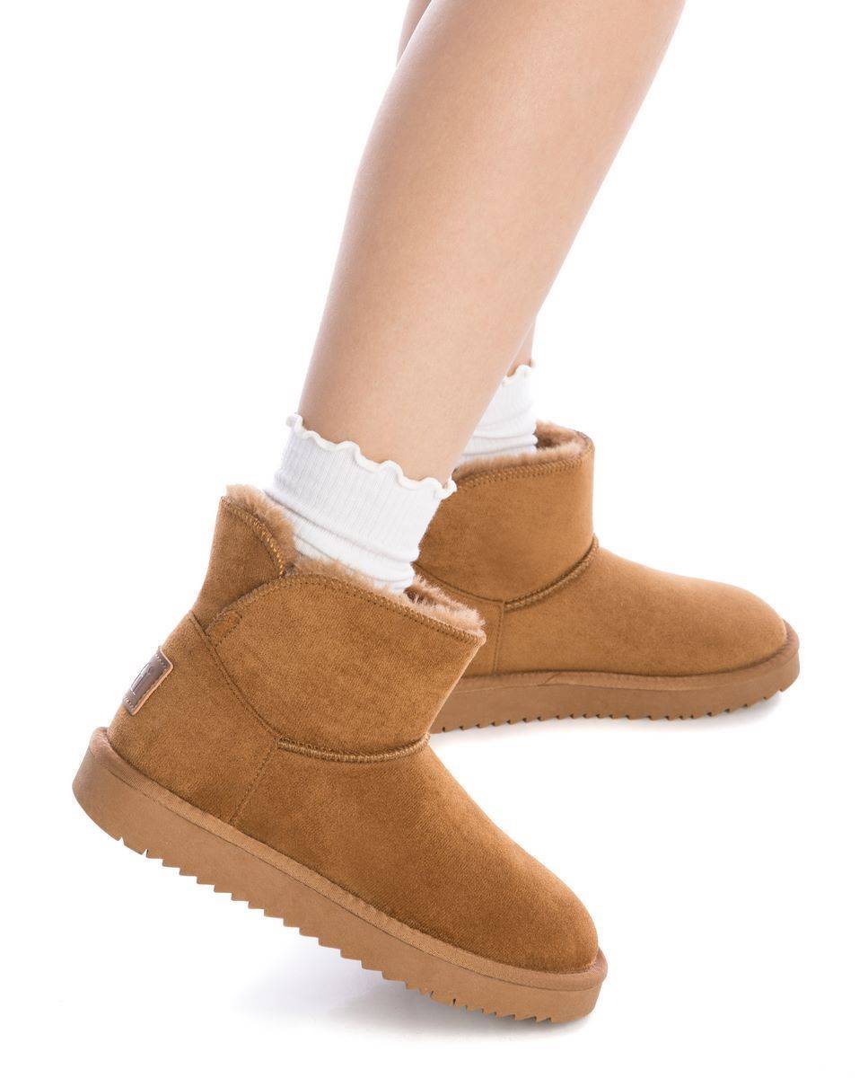 Botines con pelo de mujer con pelo interior - Xti - Camel Camel-2