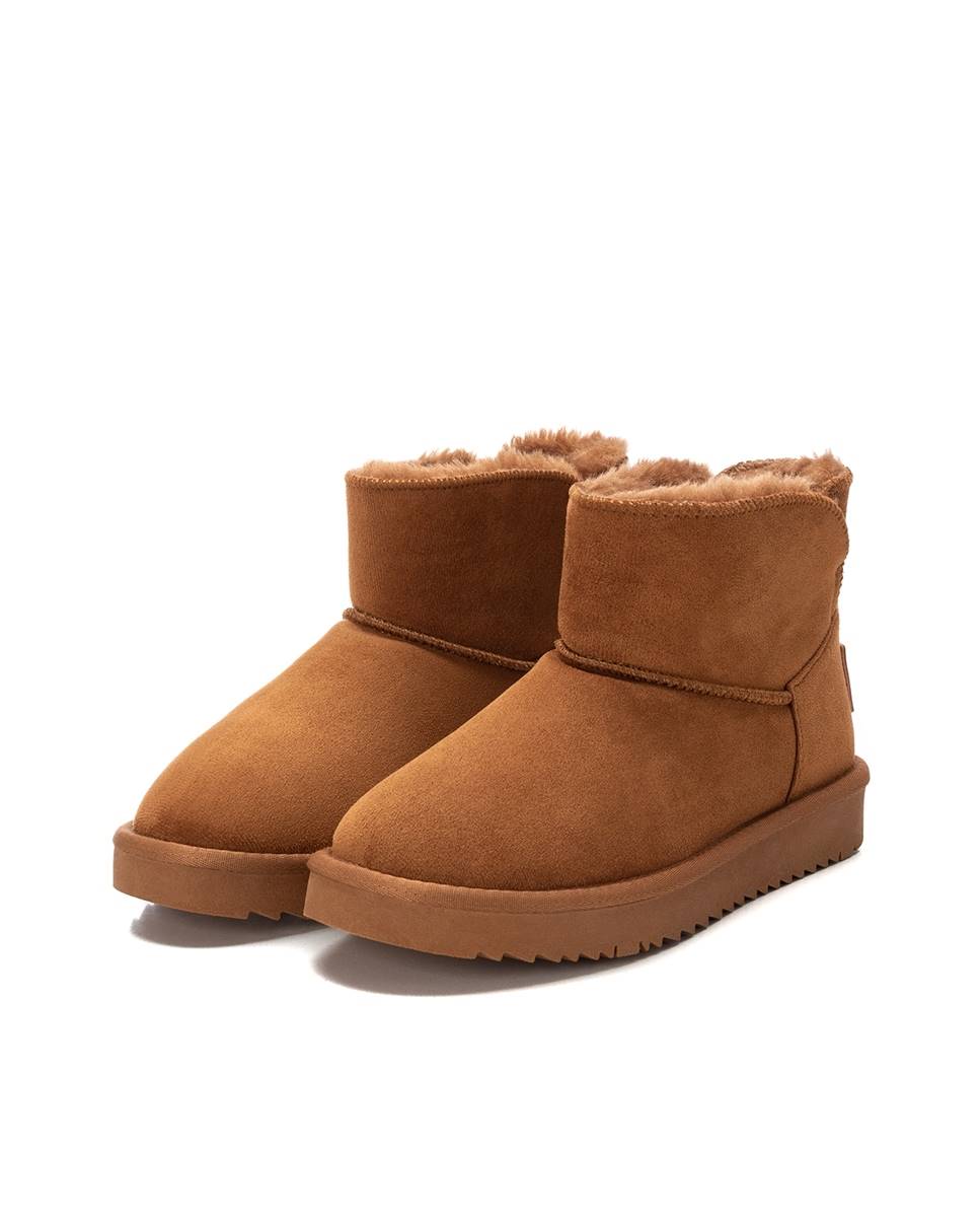 Botines con pelo de mujer con pelo interior - Xti - Camel Camel-5
