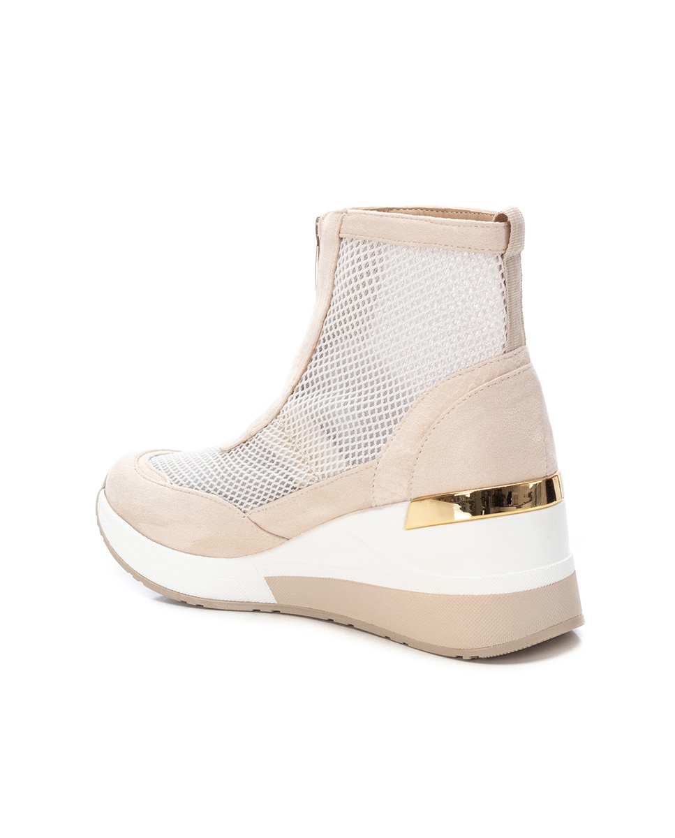 Botines básicos de mujer con cremallera - Xti - Beige Beige-4