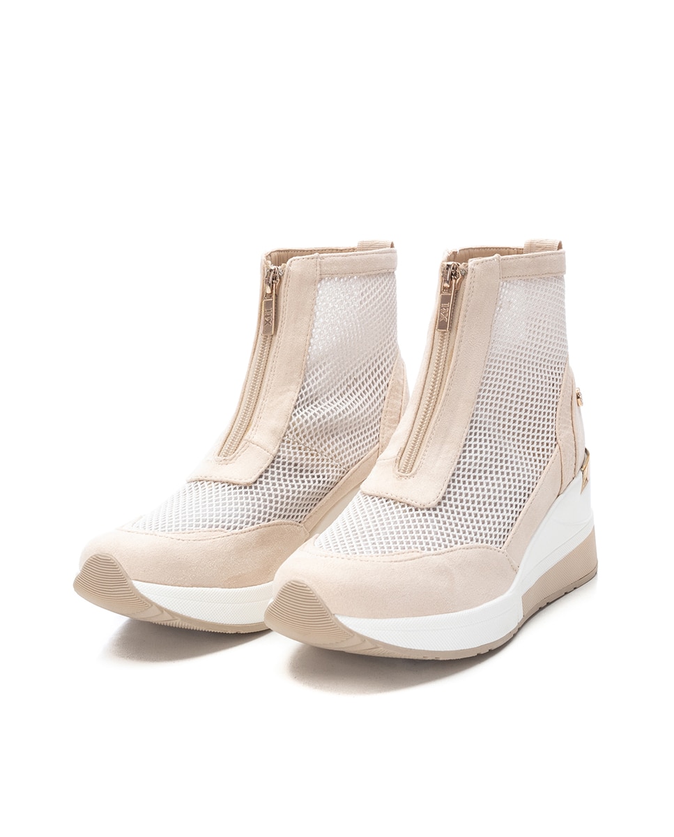 Botines básicos de mujer con cremallera - Xti - Beige Beige-5