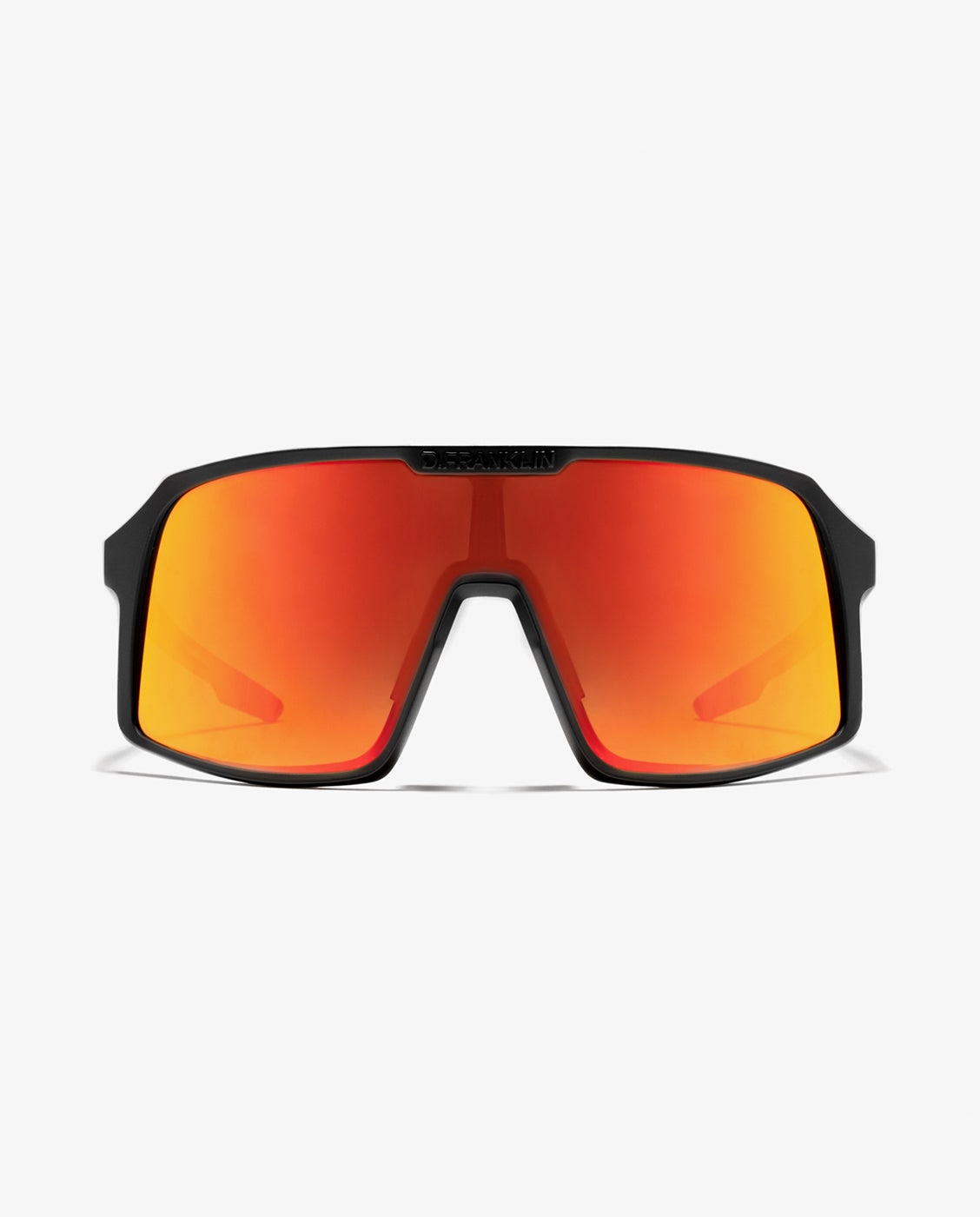 Gafas de sol unisex con forma envolvente wind - D.Franklin - Negro Negro-1